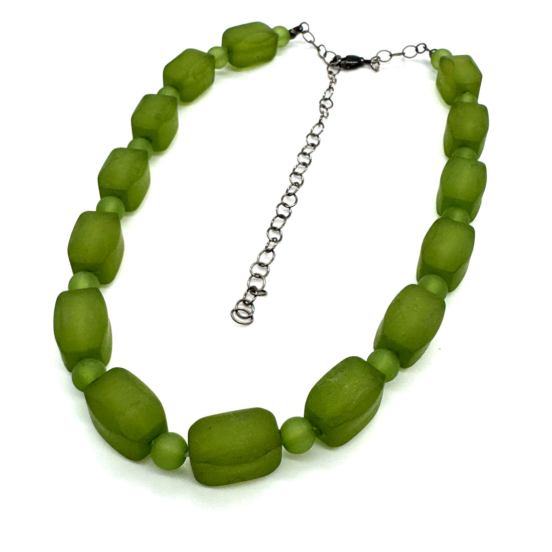 Olive Cubes Marco Necklace