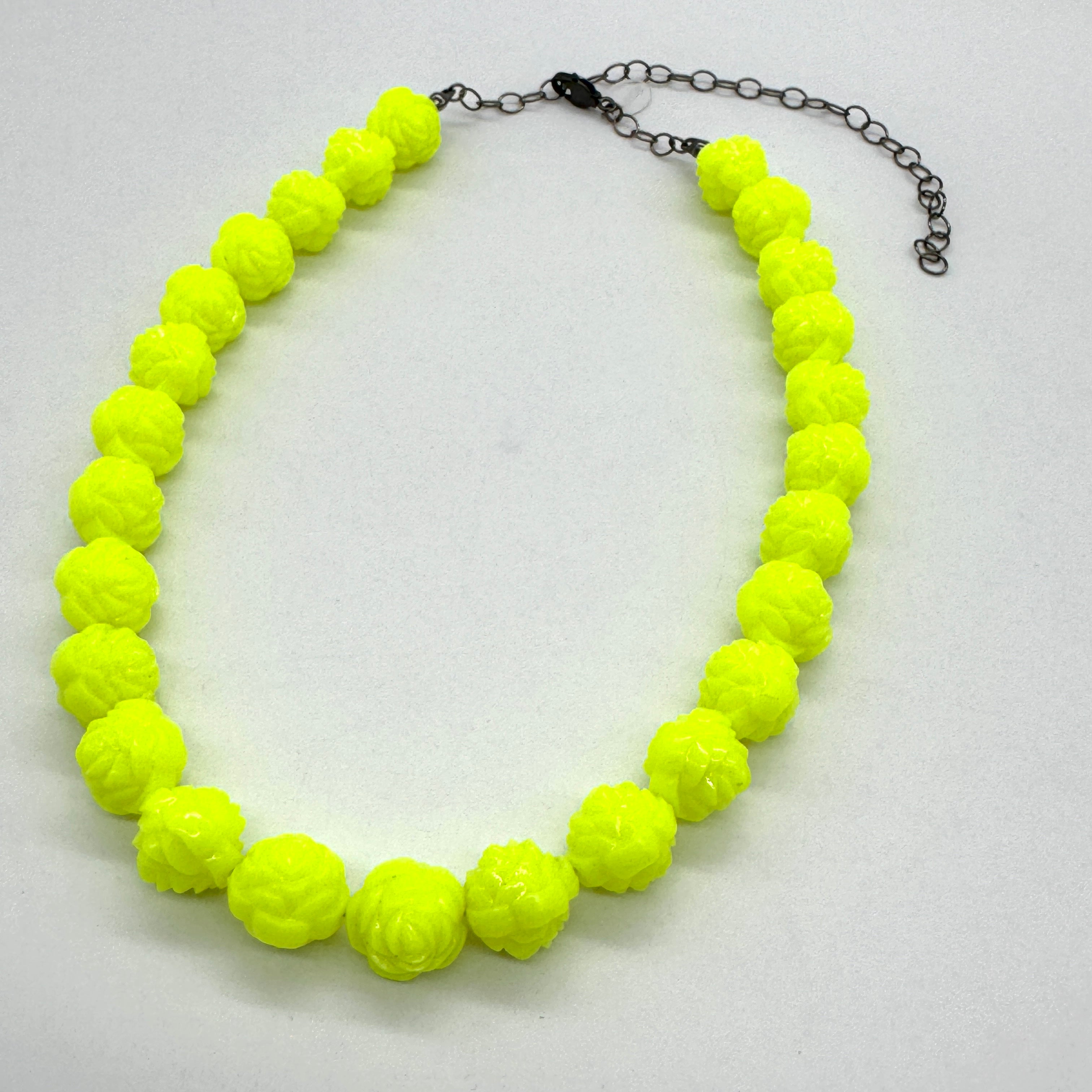Unmellow Yellow Rose Marco Necklace