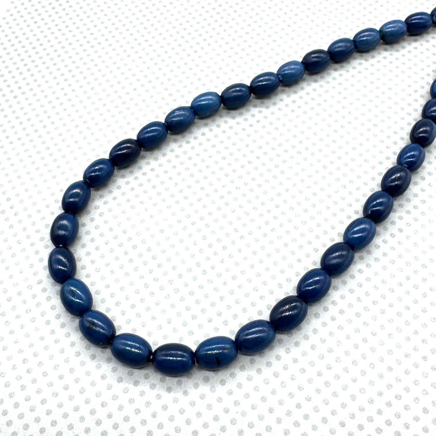 Navy Ovals Marco Necklace