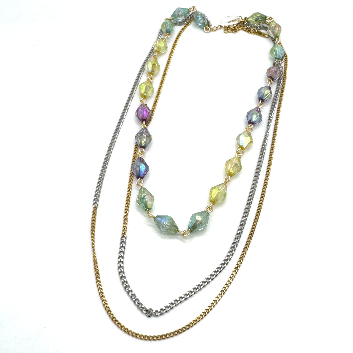 Mixed Signal Aura Trifecta Necklace