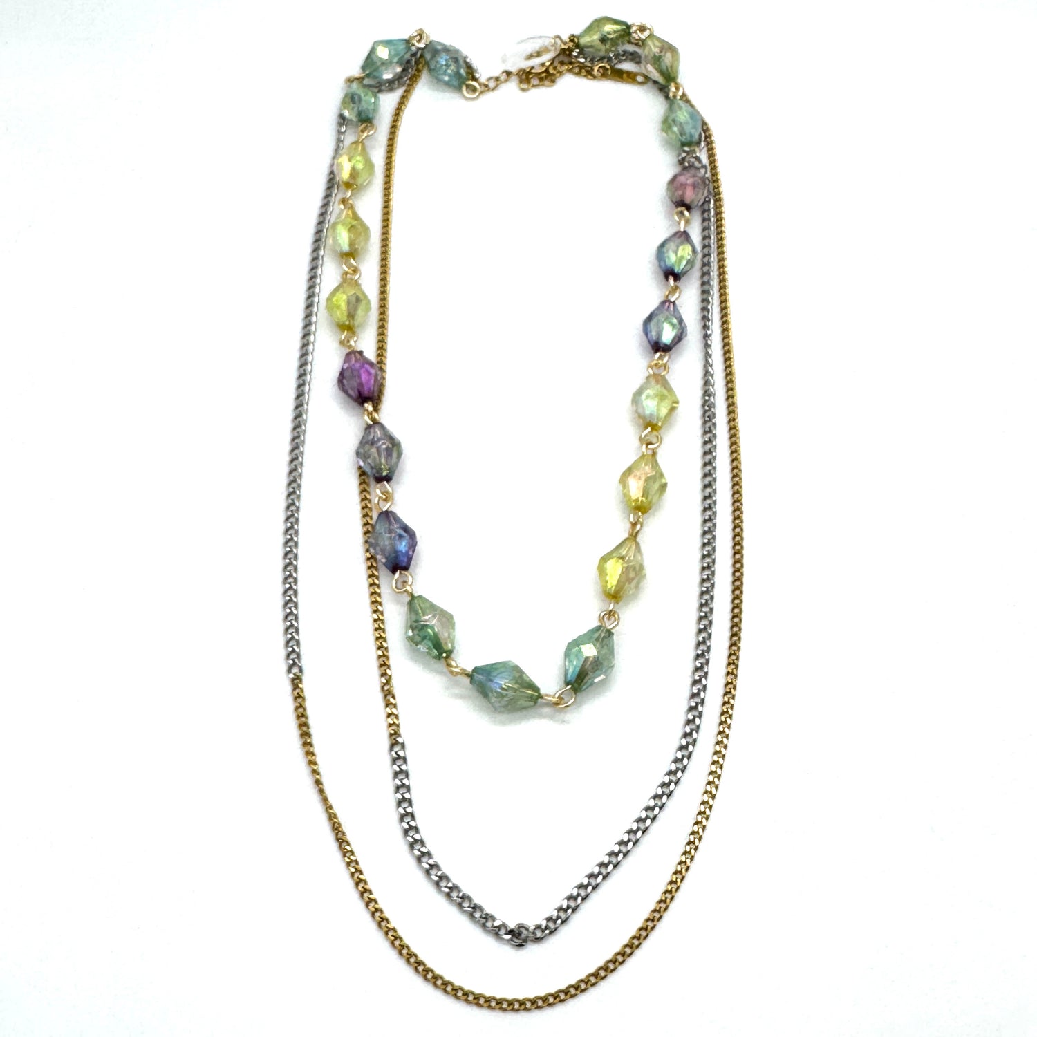 Mixed Signal Aura Trifecta Necklace