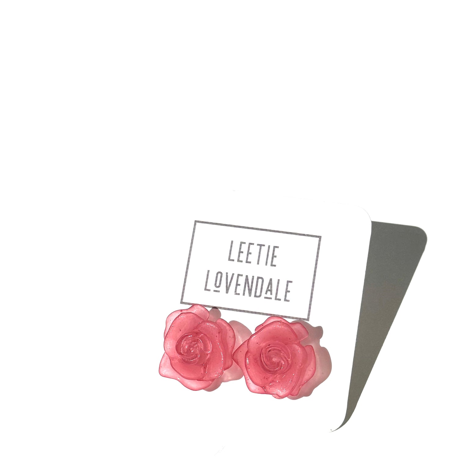 Frosted Rosette Stud Earrings