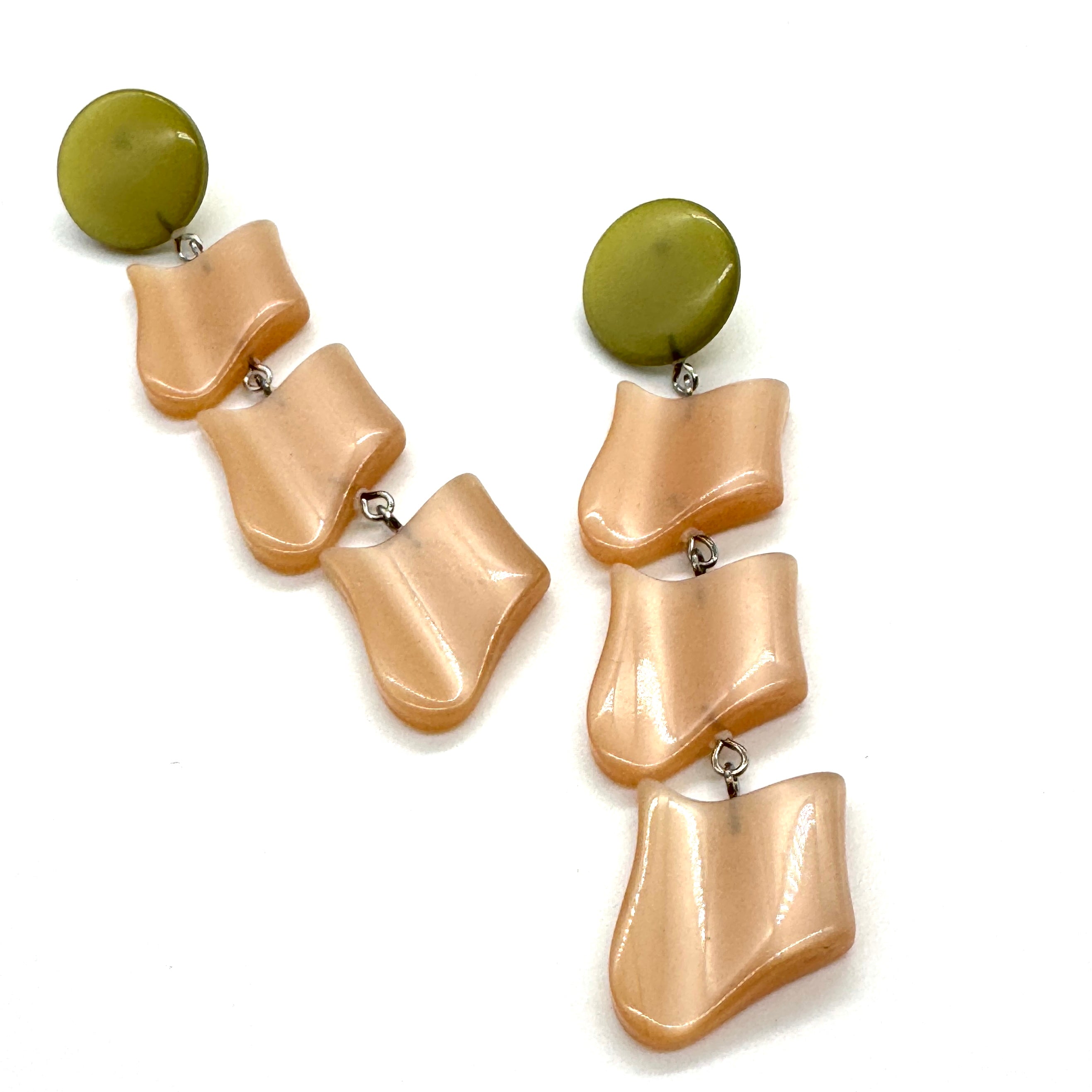 Olive &amp; Sand Moonglow Earrings