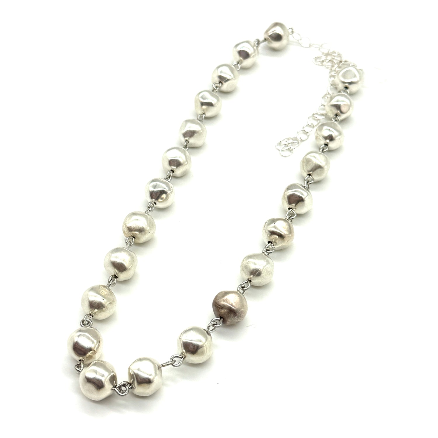 Silver Nugget Amelia Necklace