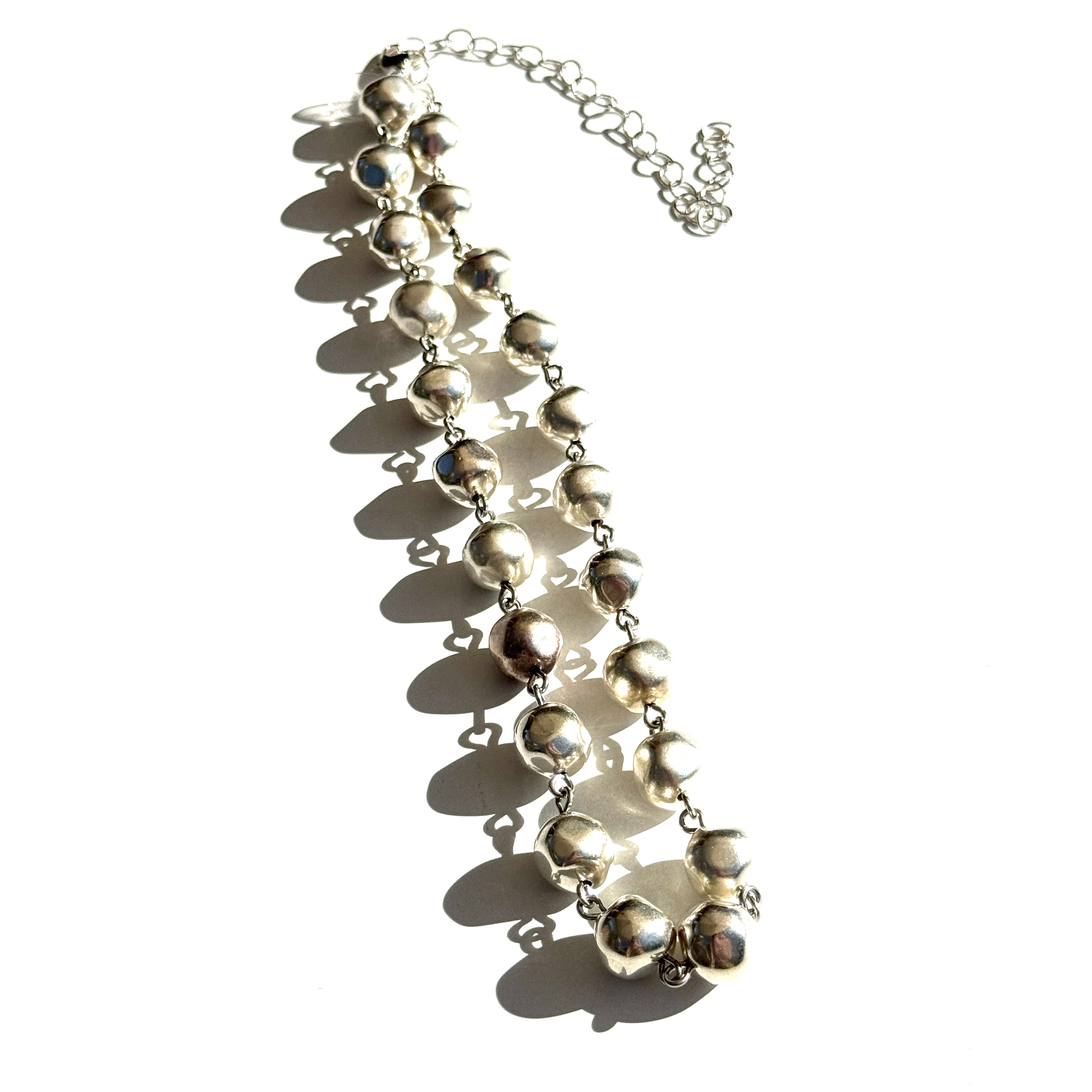 Silver Nugget Amelia Necklace