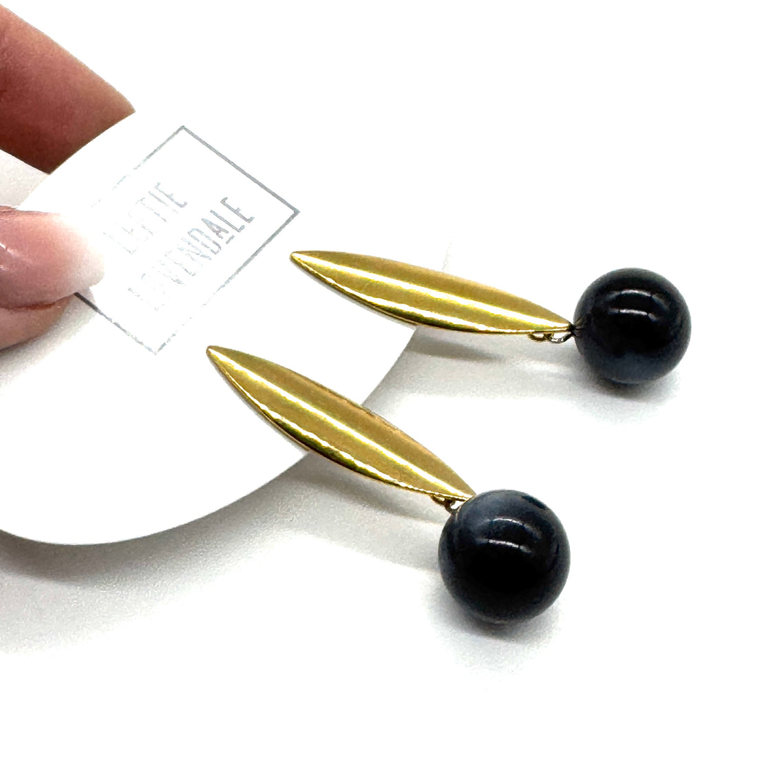 Eclipse Moonglow Pod Drop Earrings