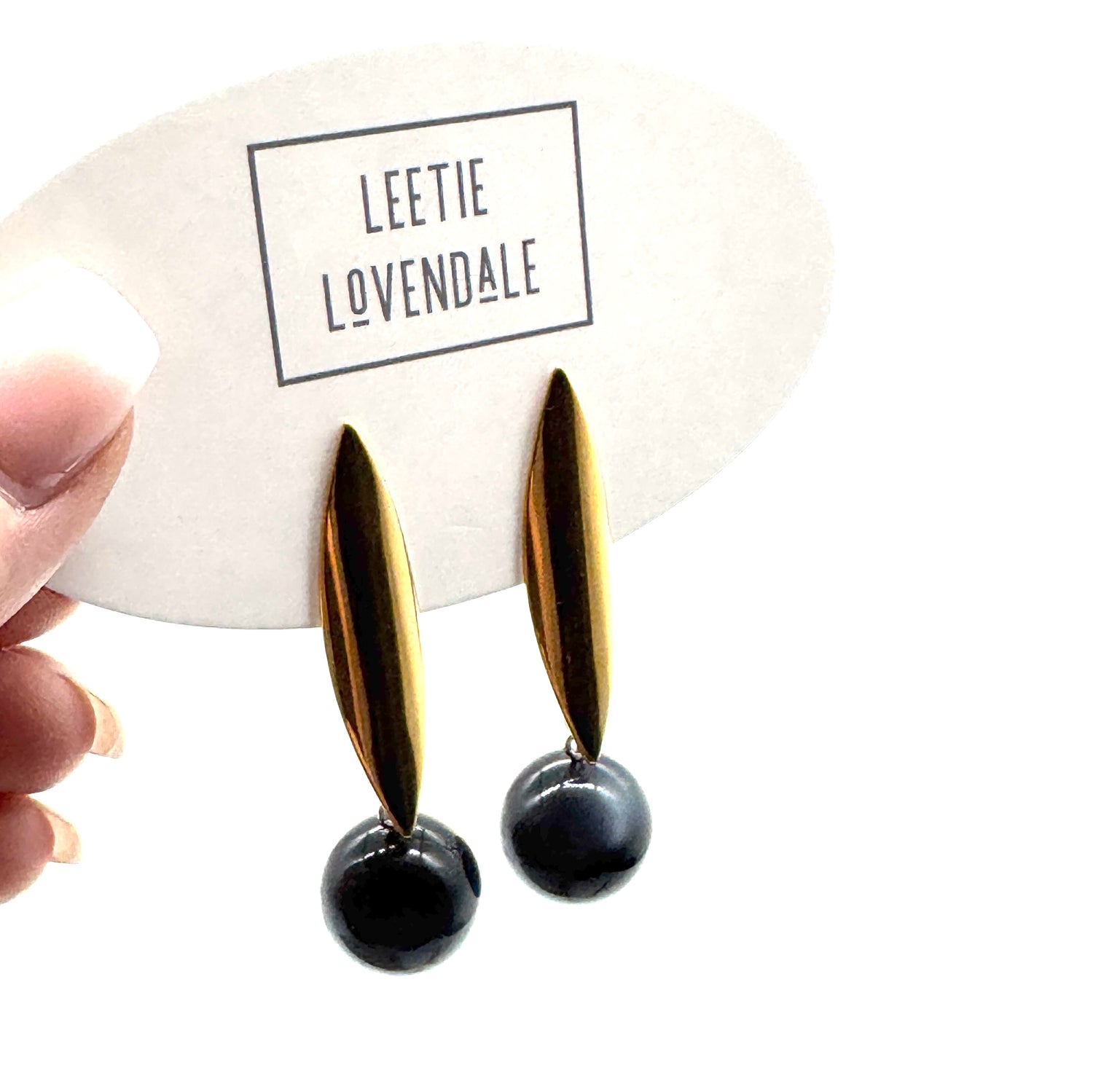 Eclipse Moonglow Pod Drop Earrings