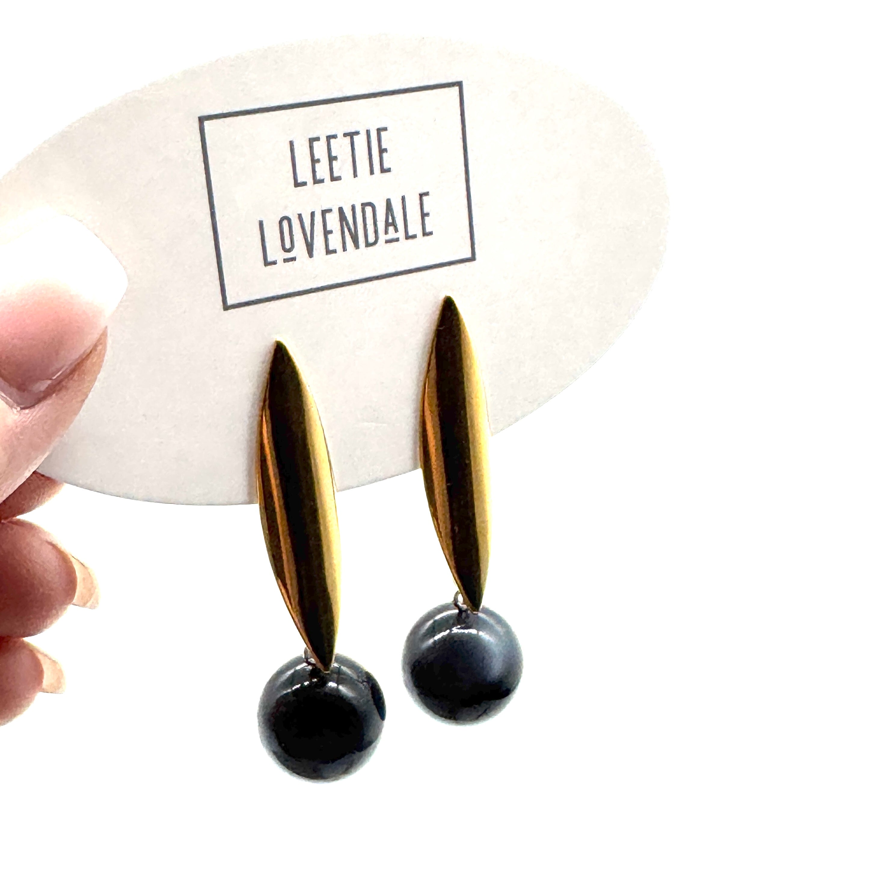 Eclipse Moonglow Pod Drop Earrings