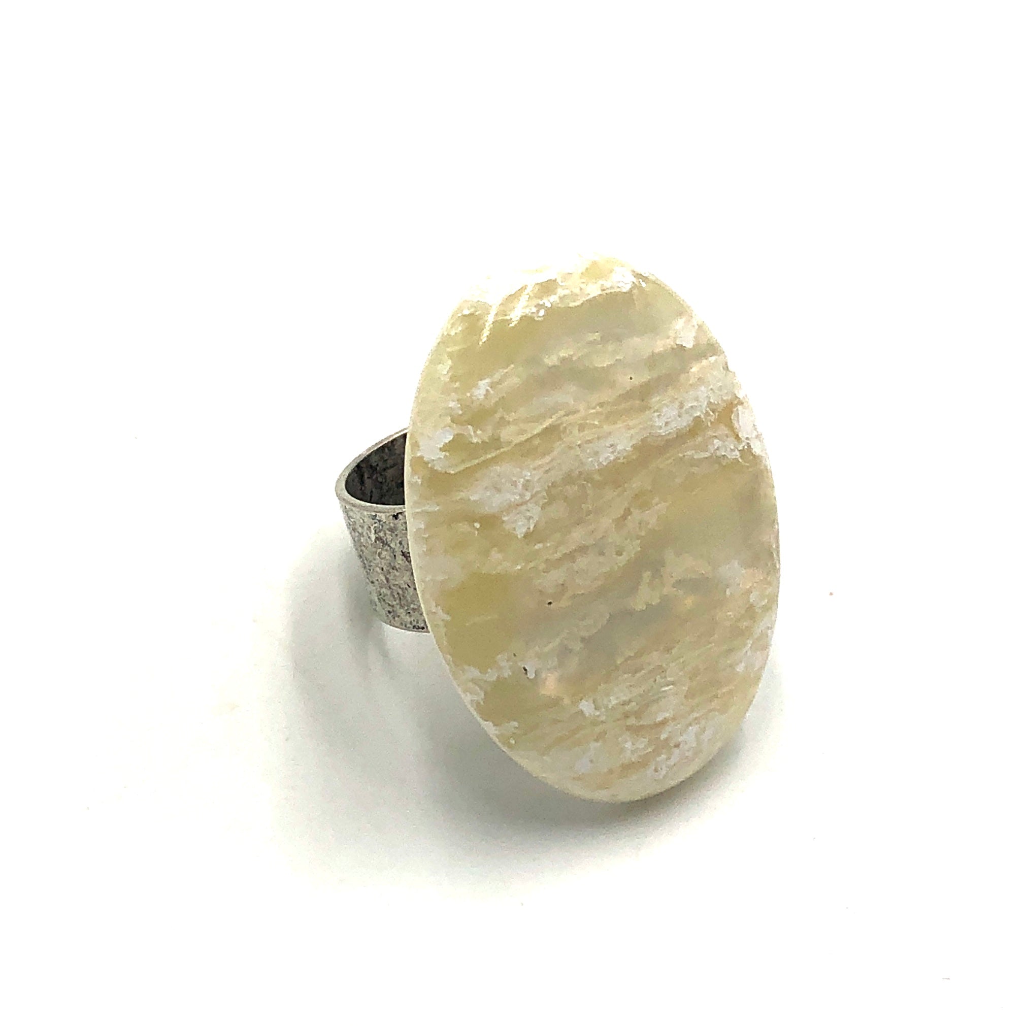 Ice Cap Oval Cocktail Ring