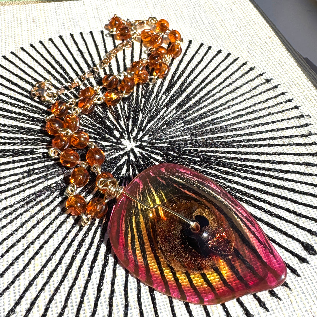 Honey Ember Aleta Necklace