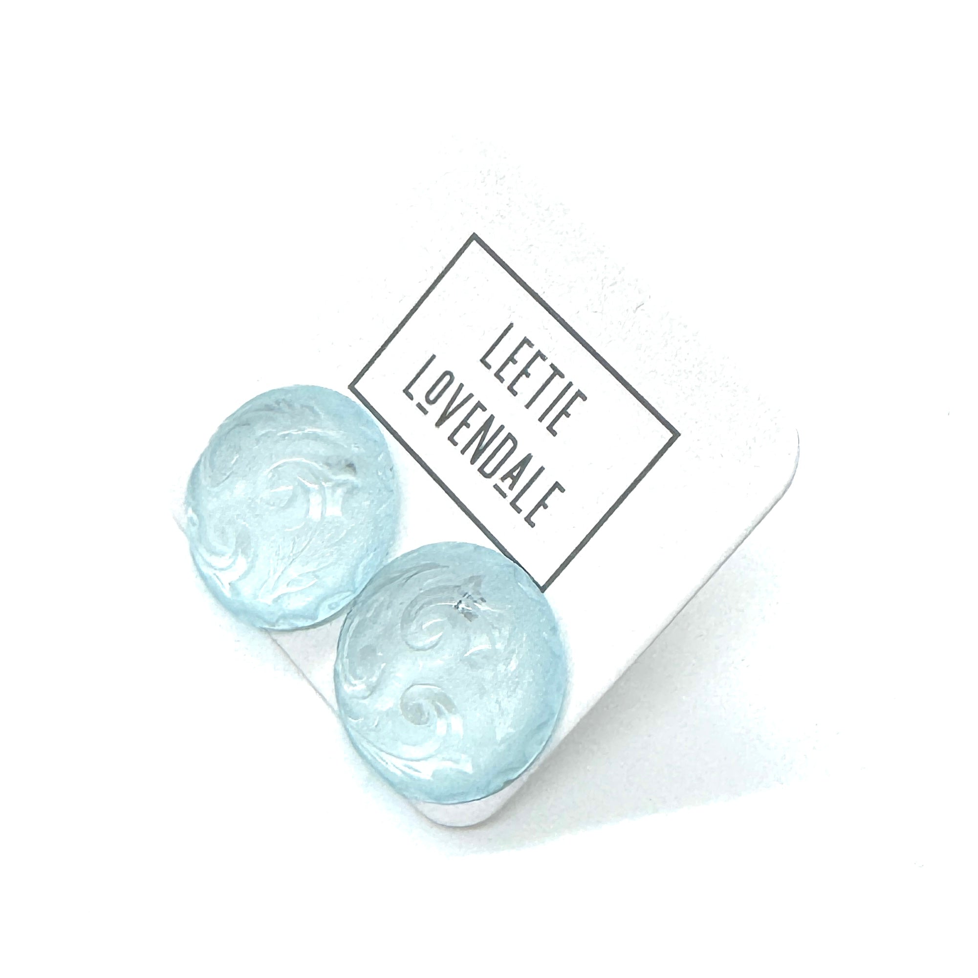 Holly Button Stud Earrings