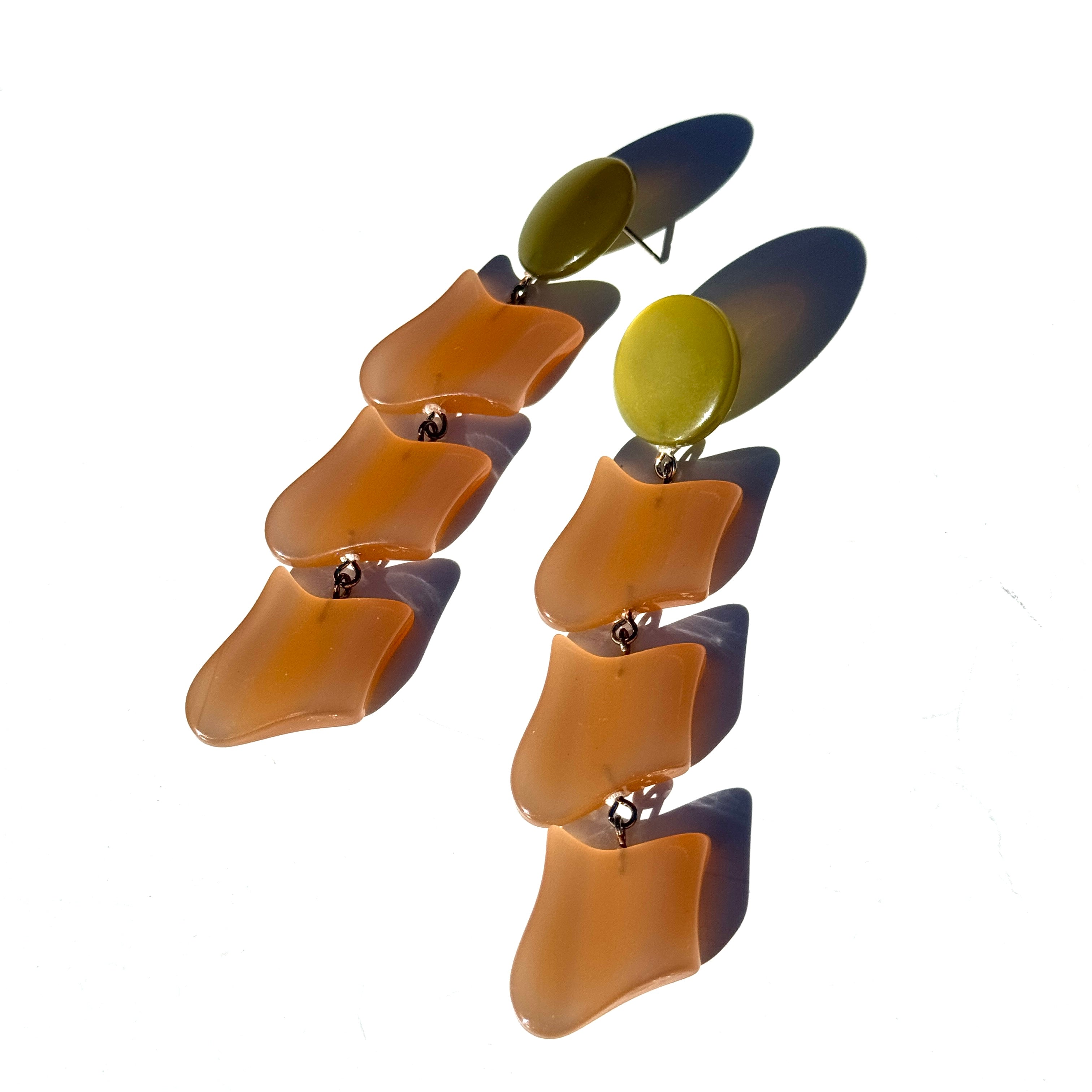 Olive &amp; Sand Moonglow Earrings