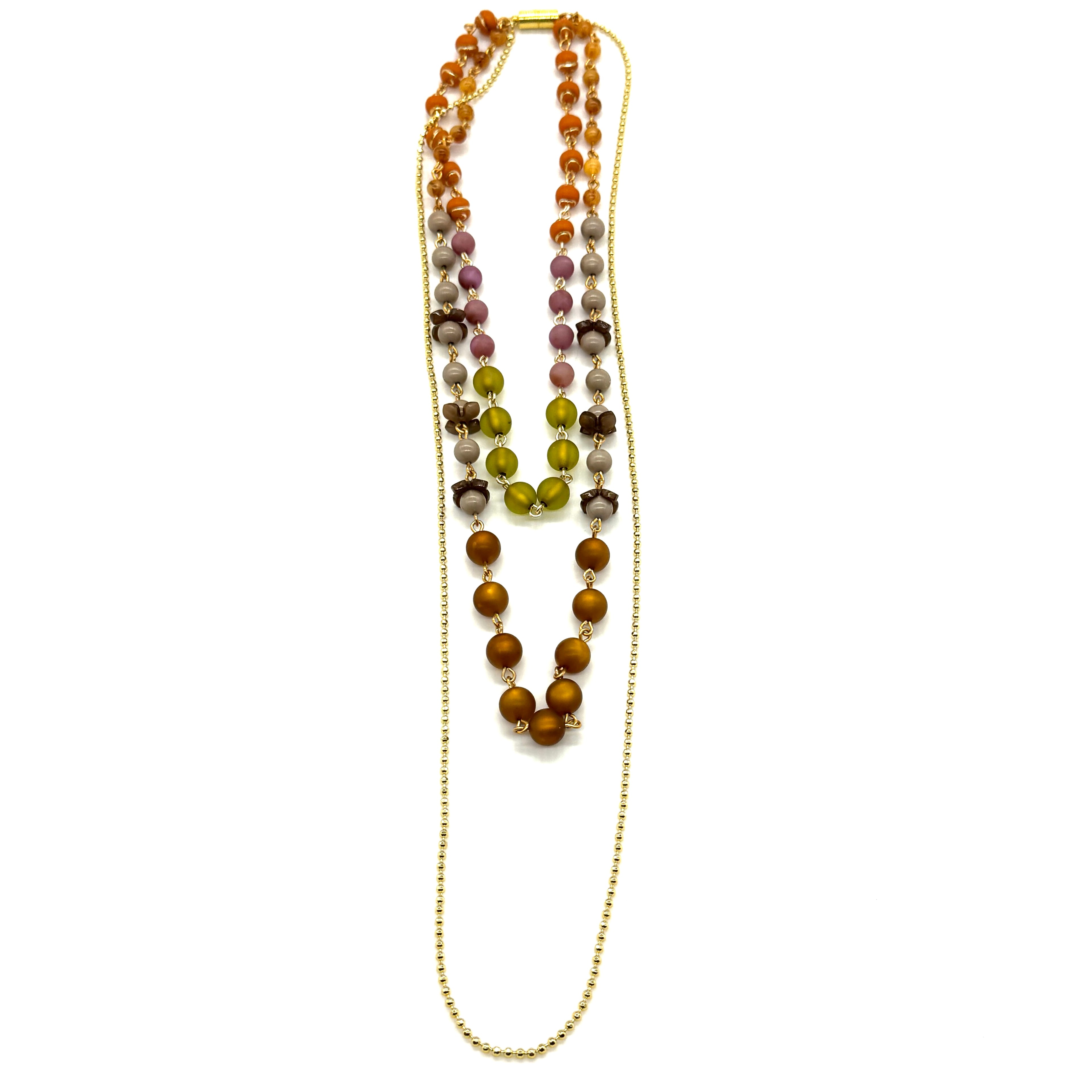 Marigold Meadow Trifecta Necklace