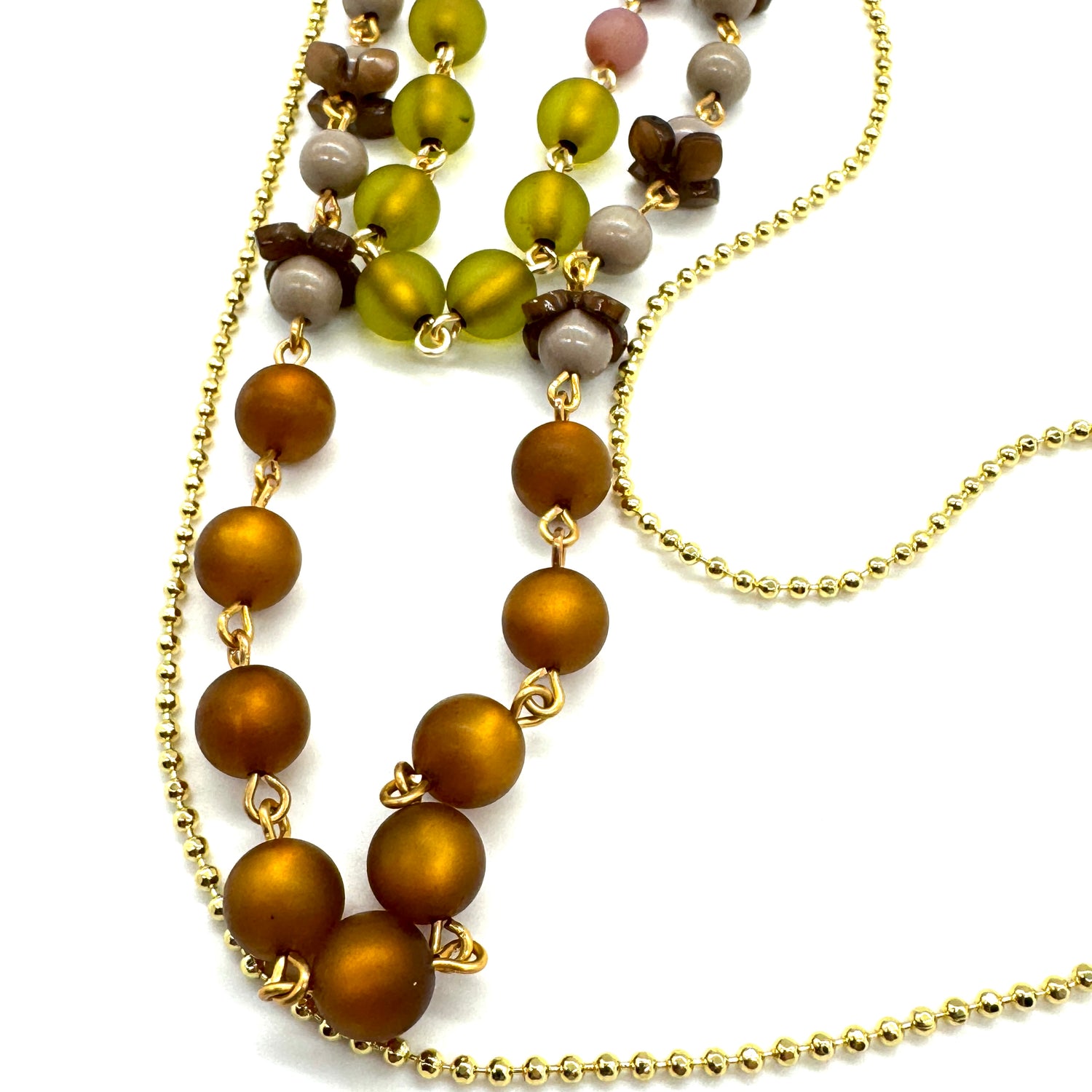 Marigold Meadow Trifecta Necklace