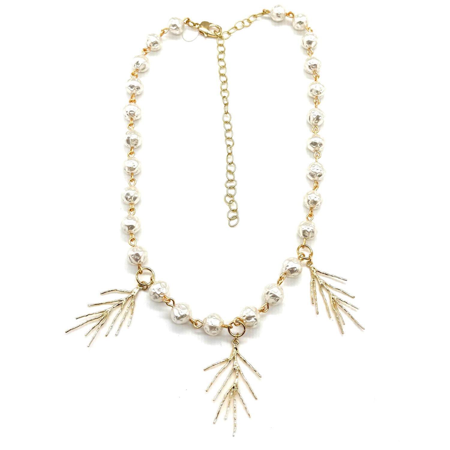 Winter Pine Pearl Necklace