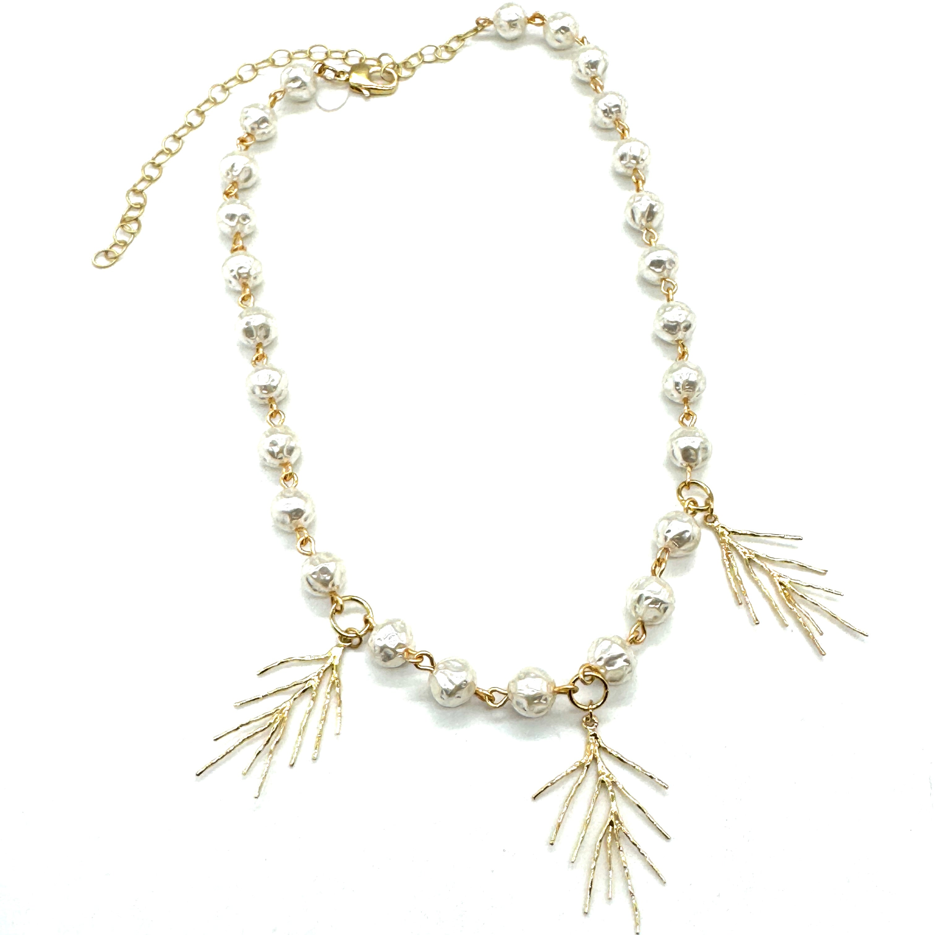 Winter Pine Pearl Necklace