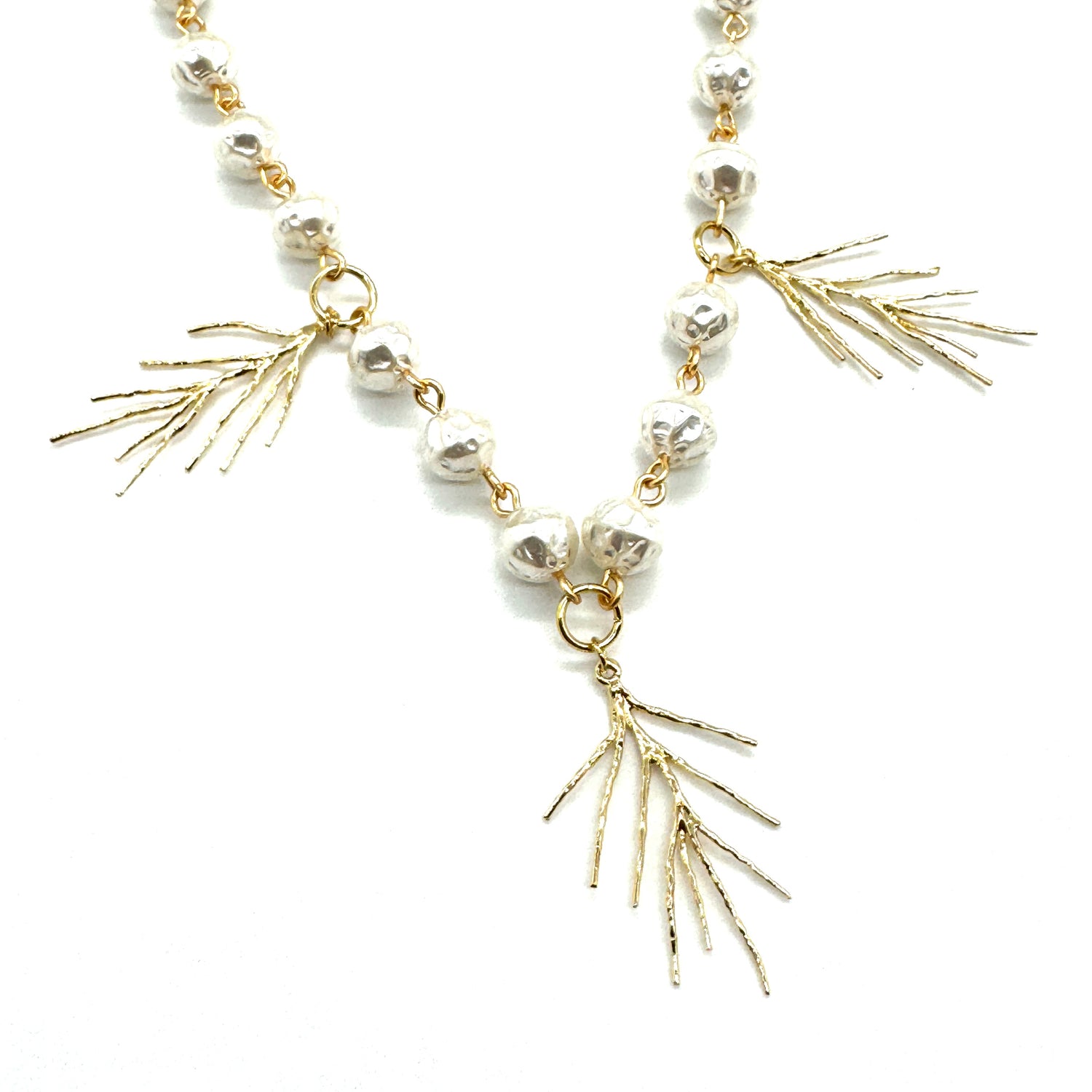 Winter Pine Pearl Necklace