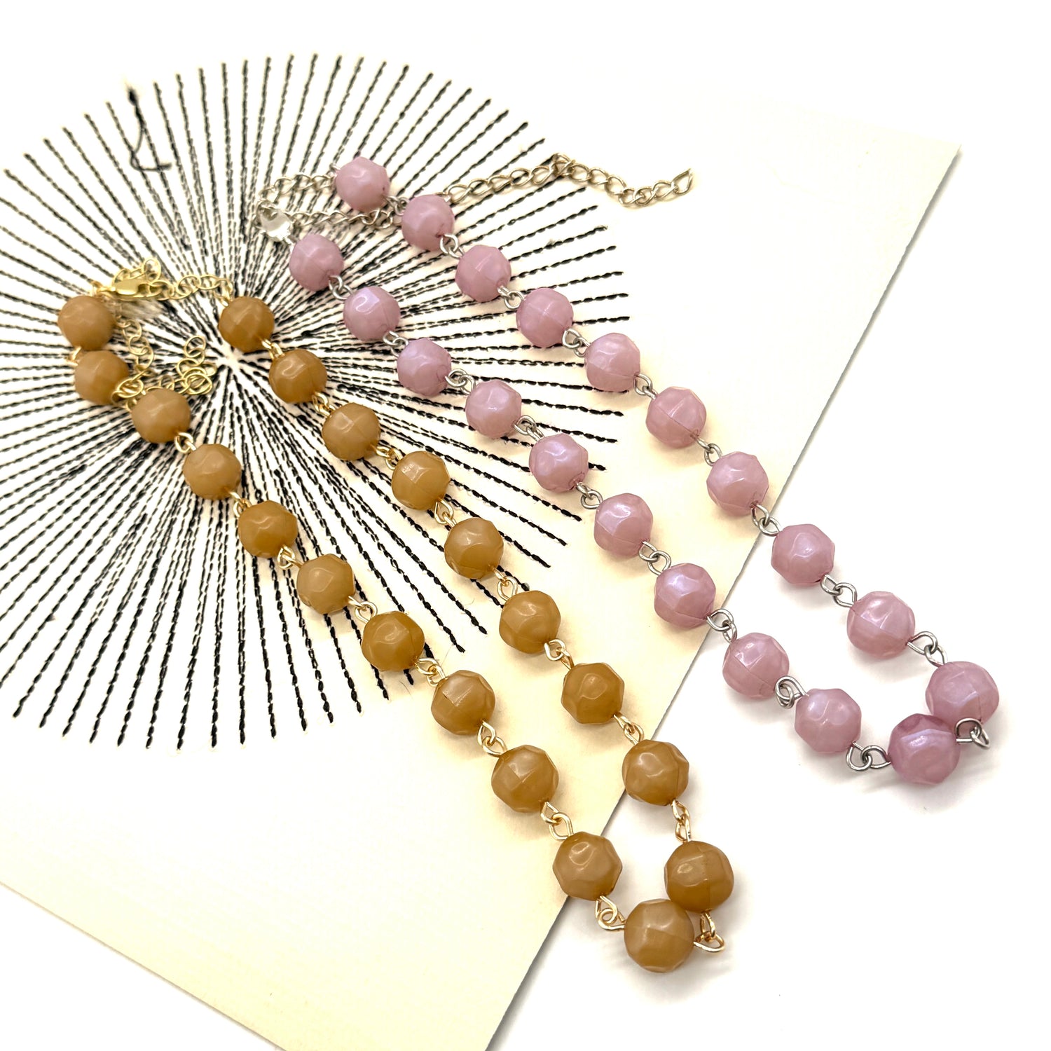 Dusty Petal Luster Amelia Necklace