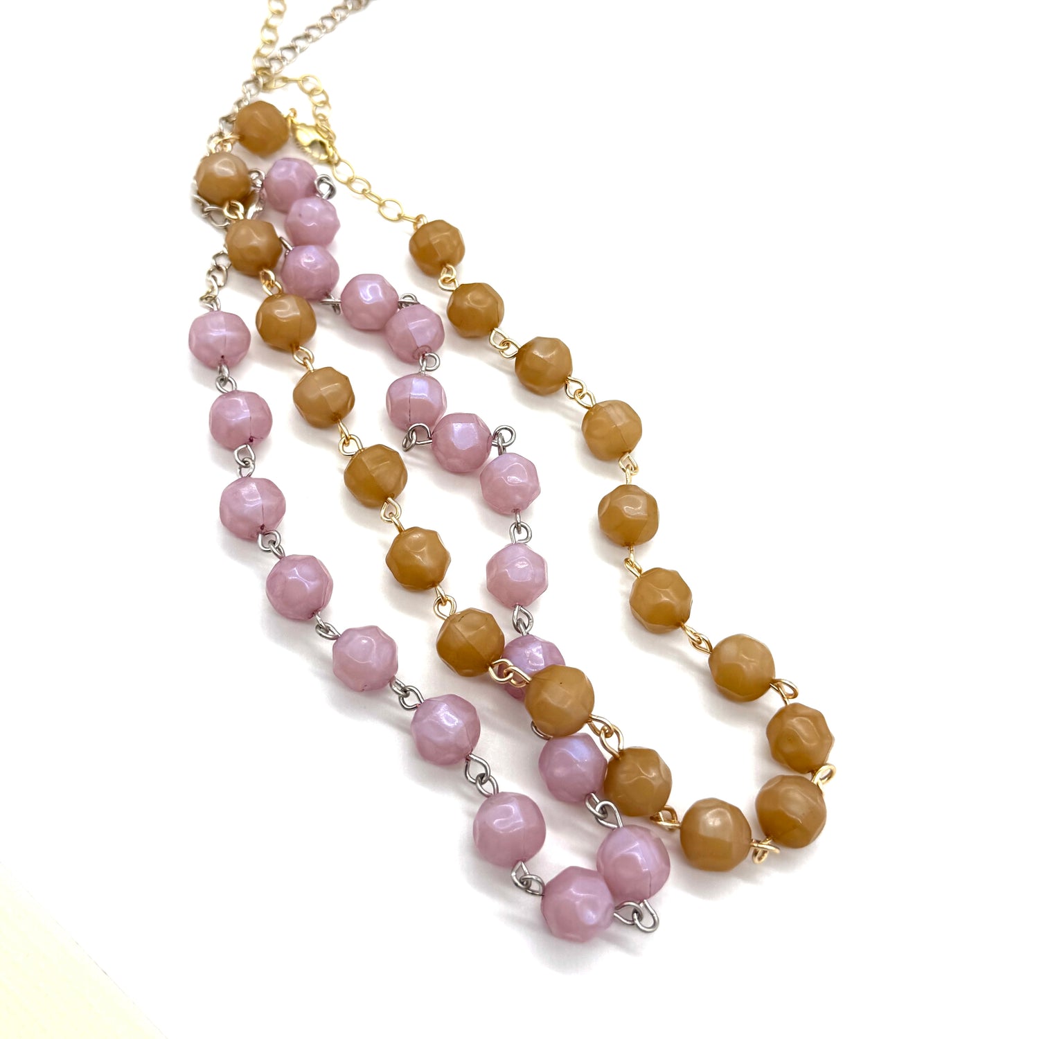 Dusty Petal Luster Amelia Necklace