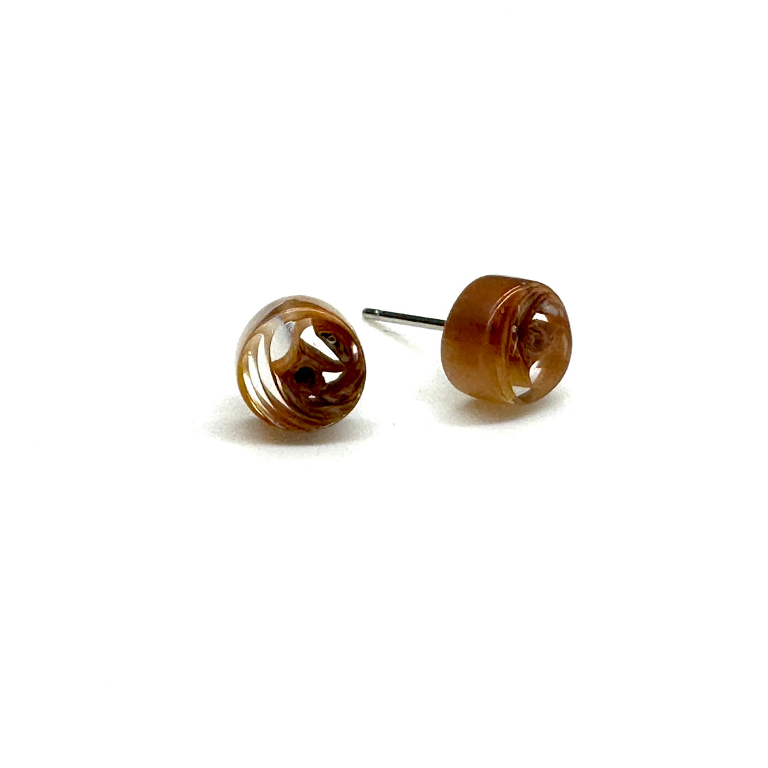 cinnamon marbled studs