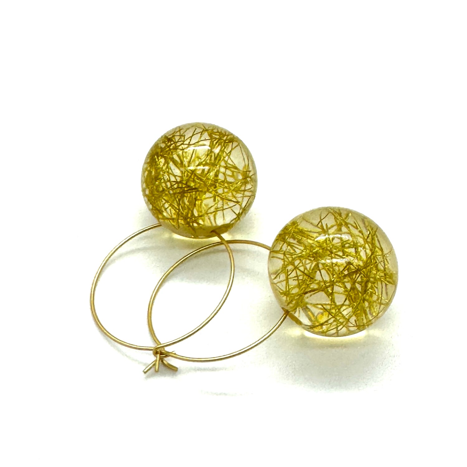 Confetti Orb Hoop Earrings