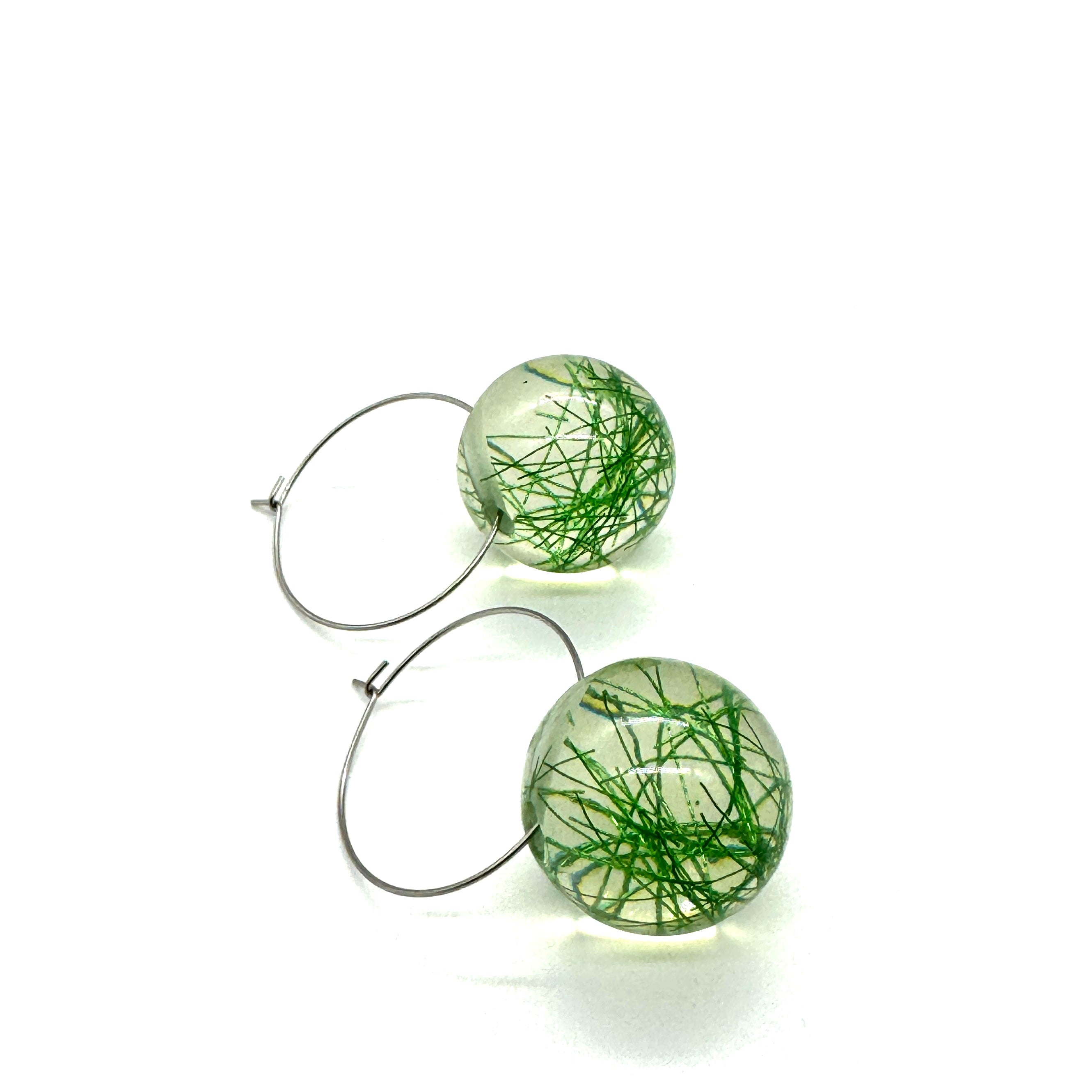 Confetti Orb Hoop Earrings