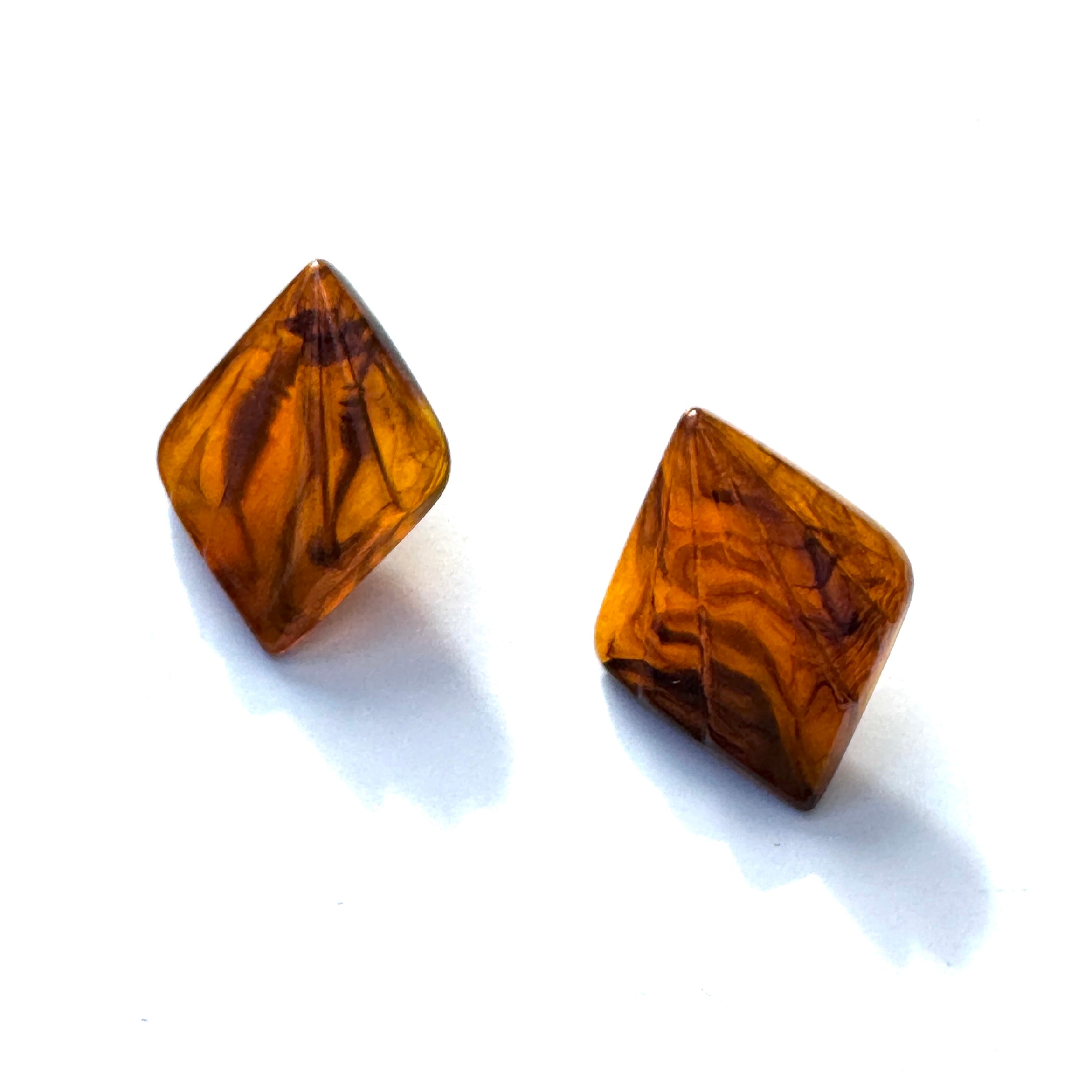 Mondo Tortoise Fan Stud Earrings