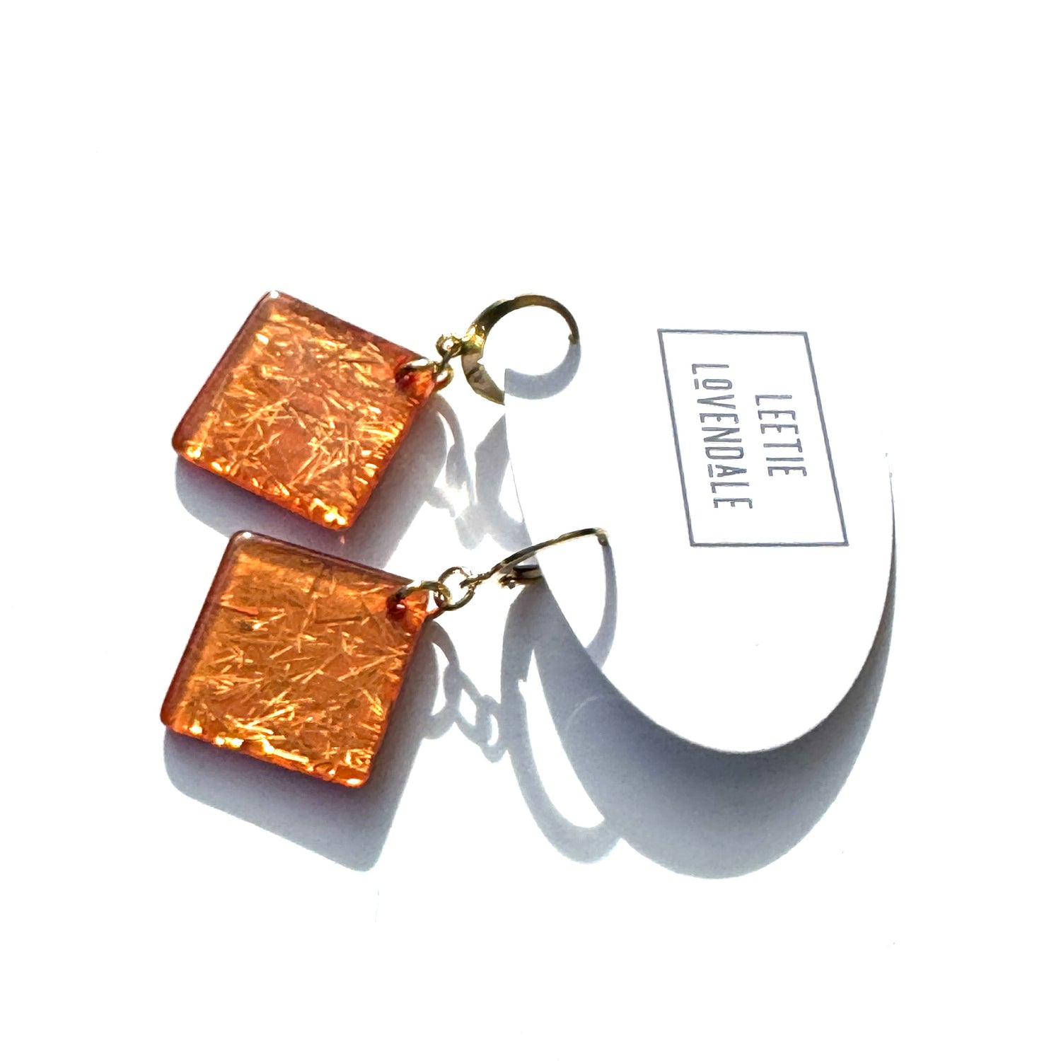 Italian Confetti Glitter Drop Earrings