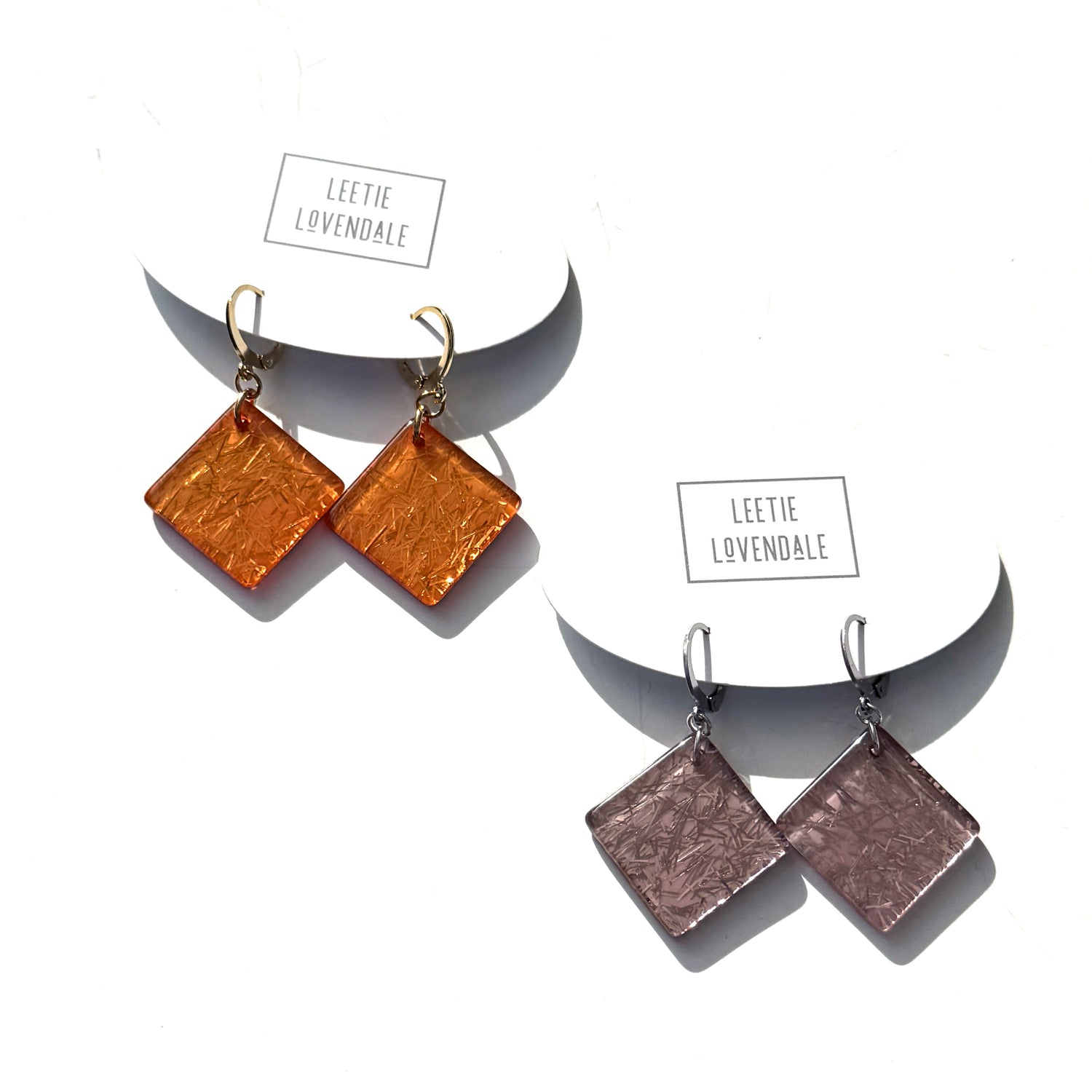 Italian Confetti Glitter Drop Earrings