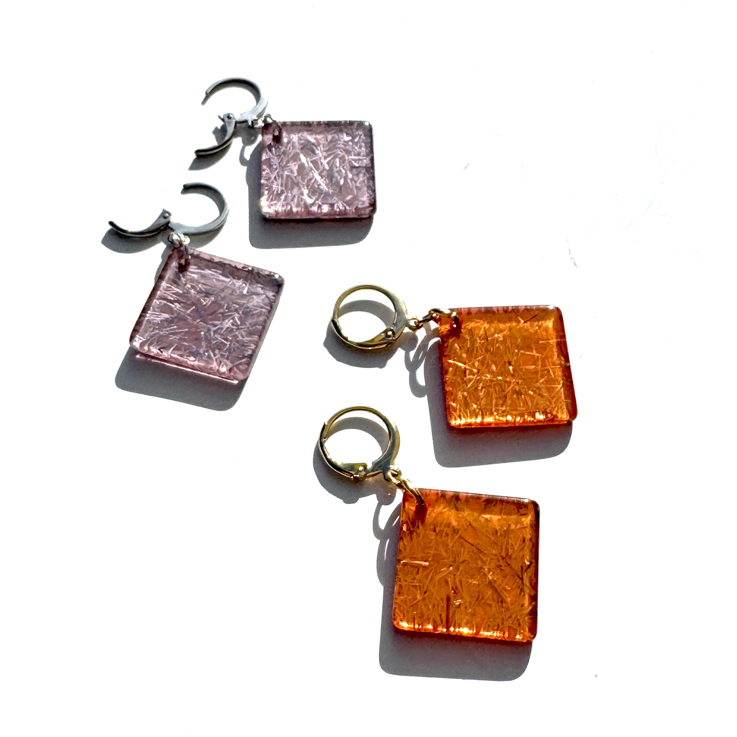 Italian Confetti Glitter Drop Earrings