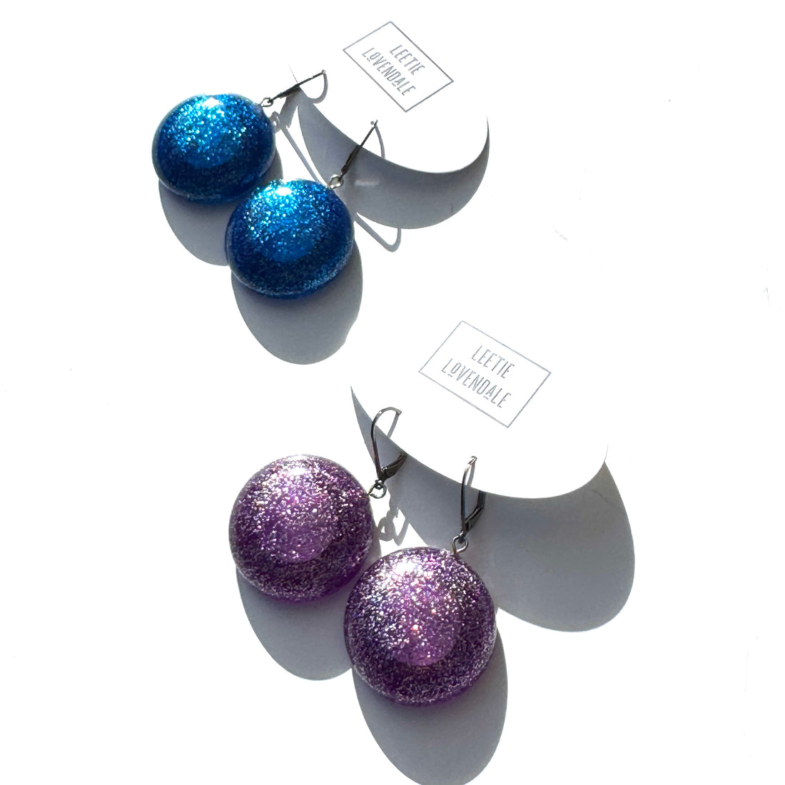 Lazerbeam Glitter Drop Earrings