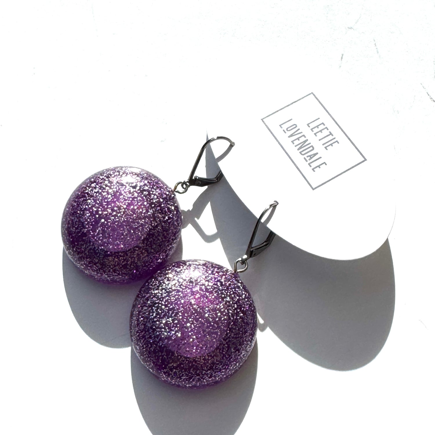 Lazerbeam Glitter Drop Earrings