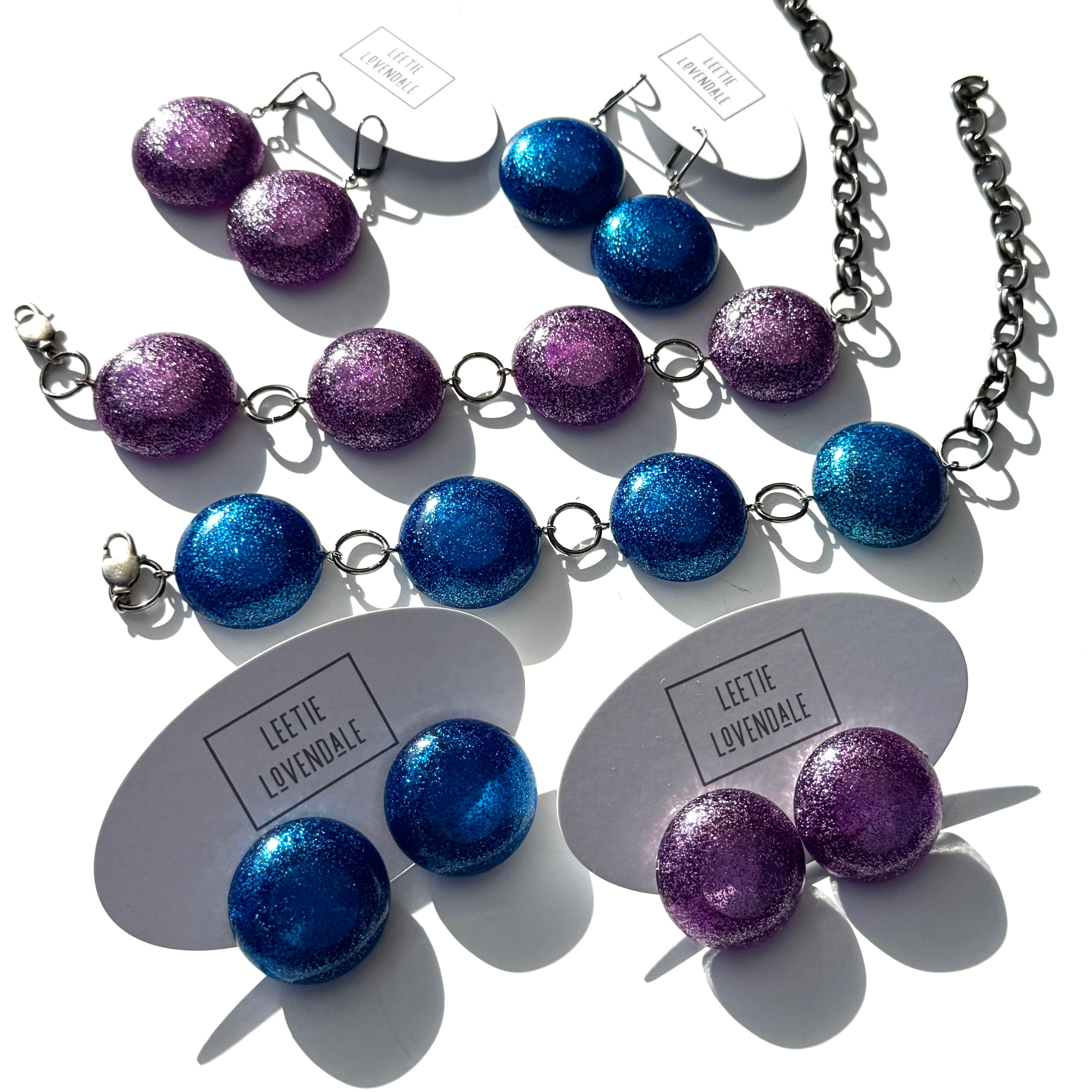 Lazerbeam Glitter Drop Earrings