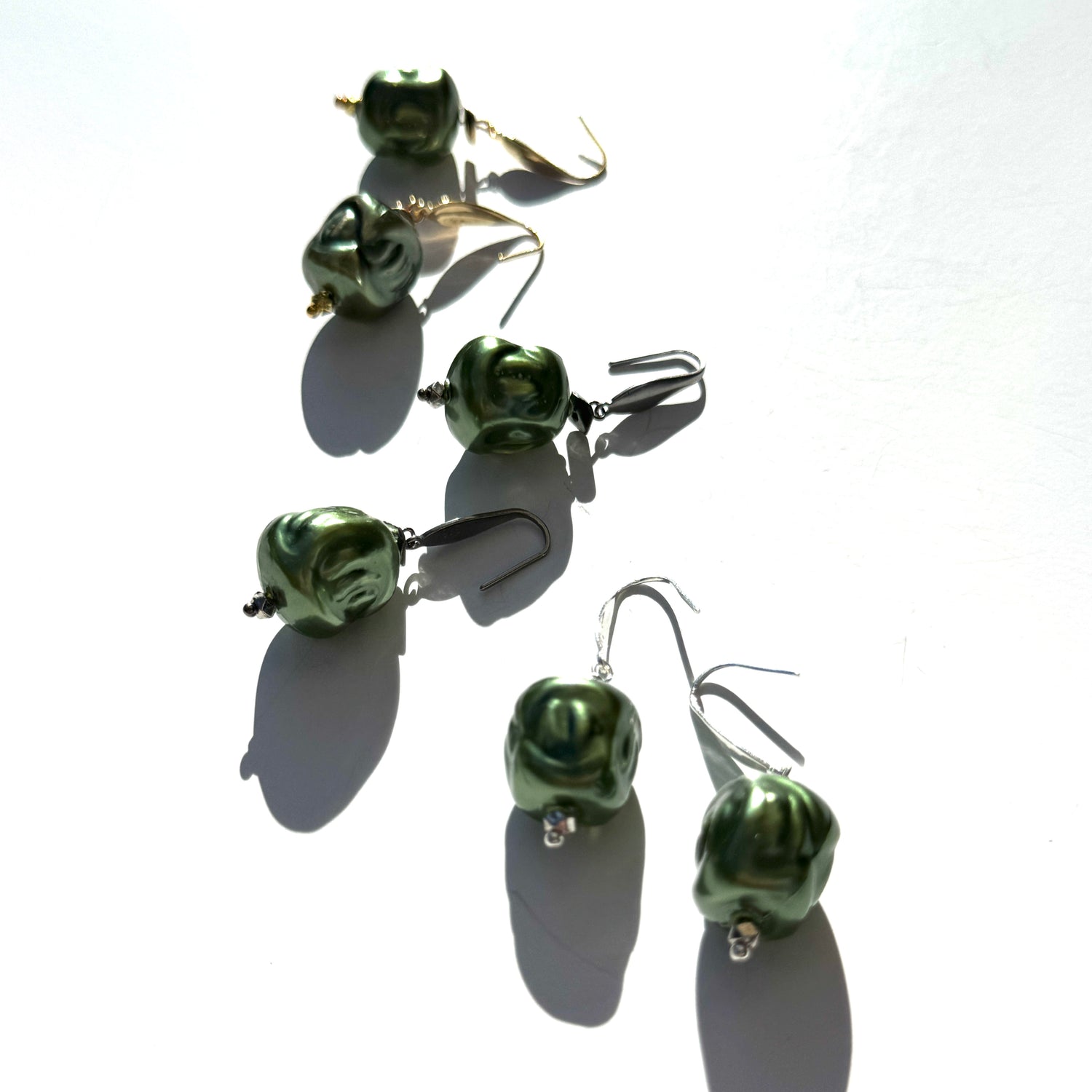 Hollow Evergreen Drop Earrings