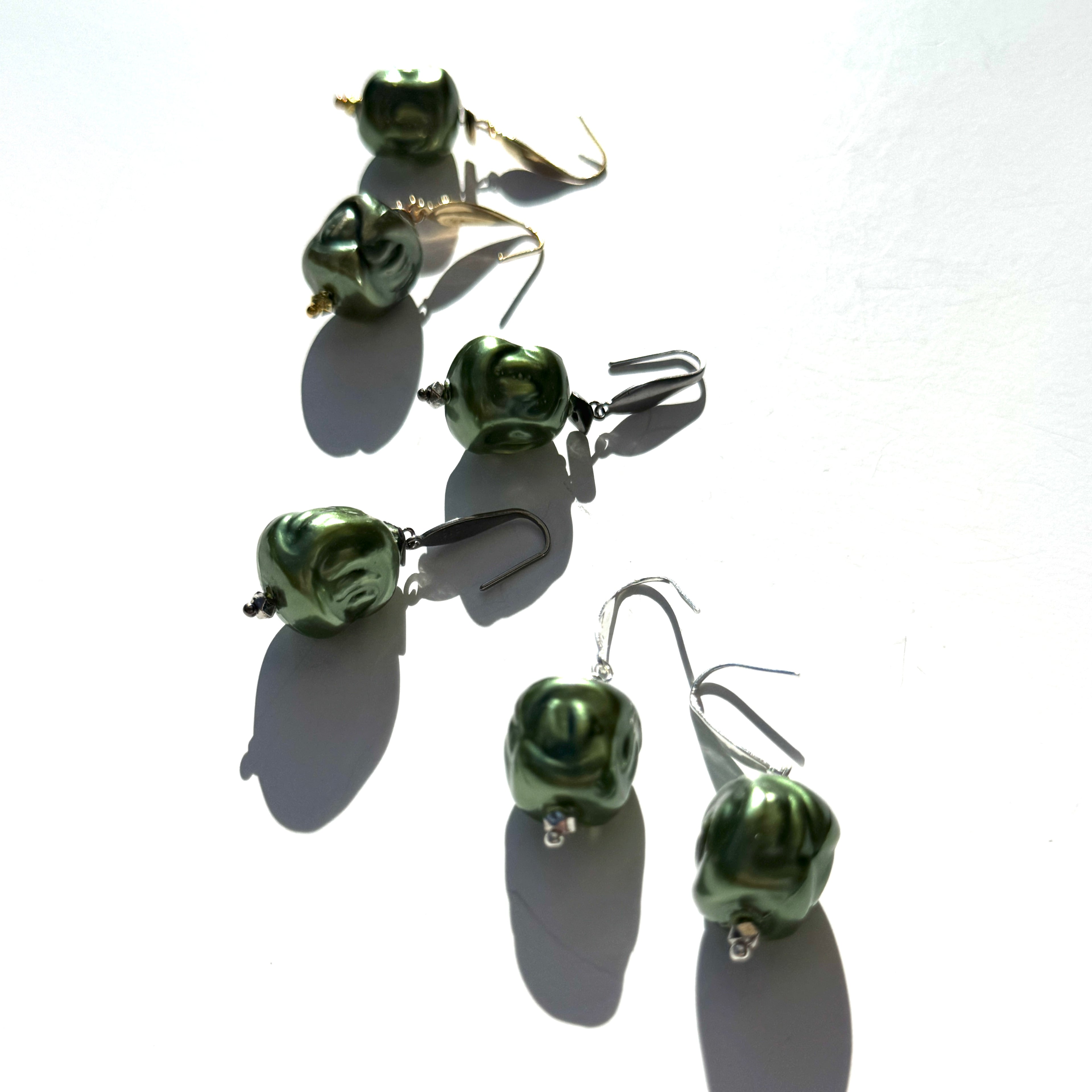 Hollow Evergreen Drop Earrings