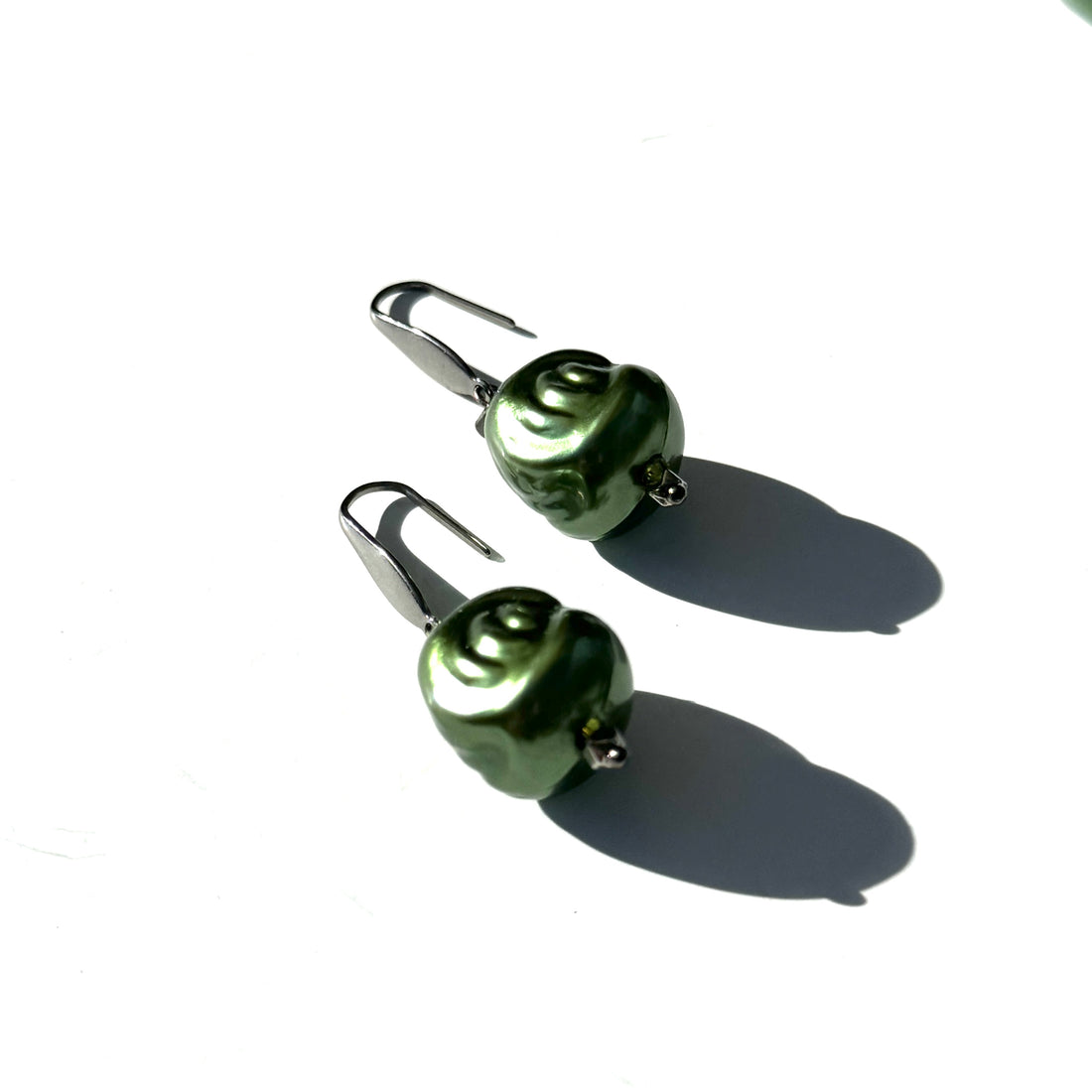 Hollow Evergreen Drop Earrings