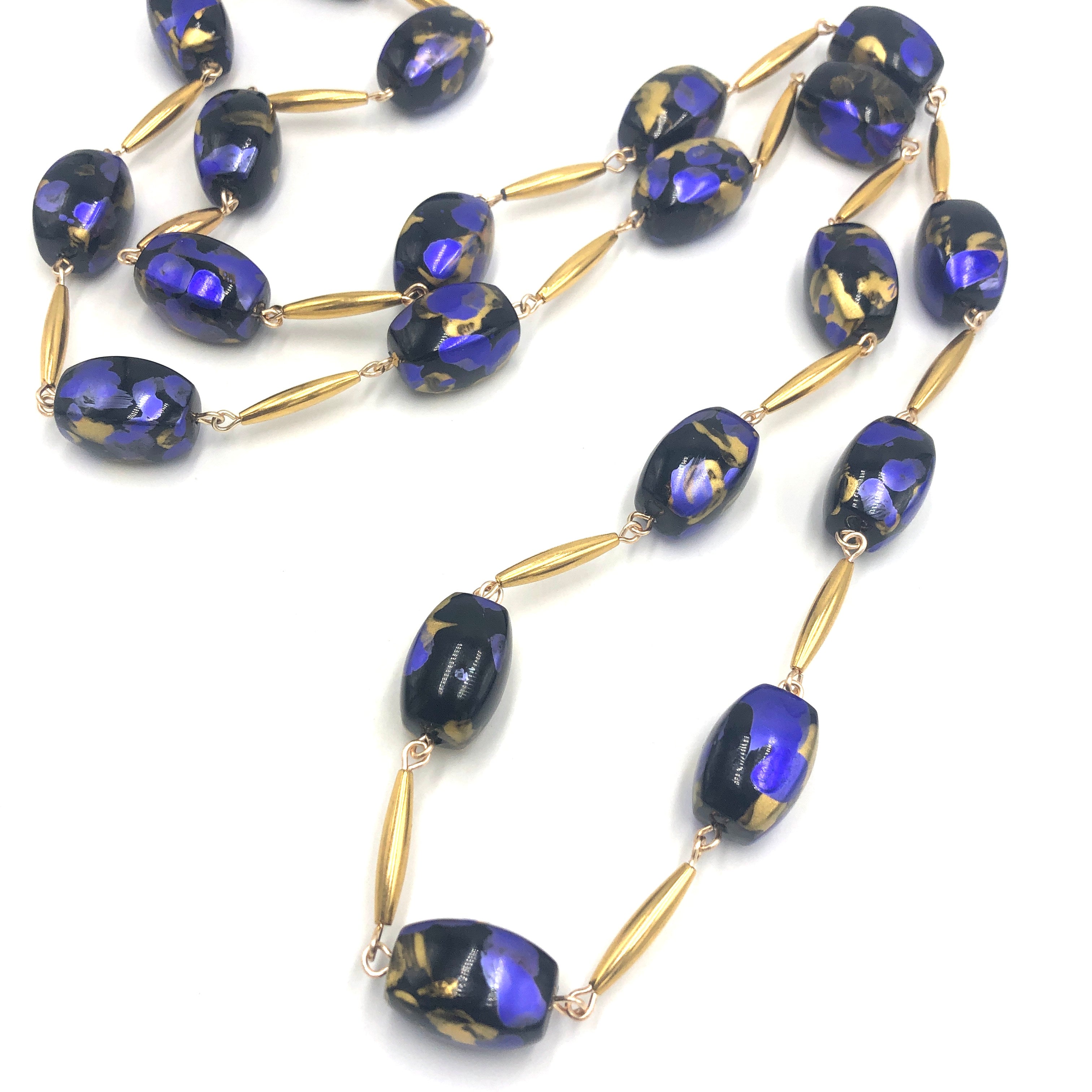 Cobalt Painter Opera Necklace