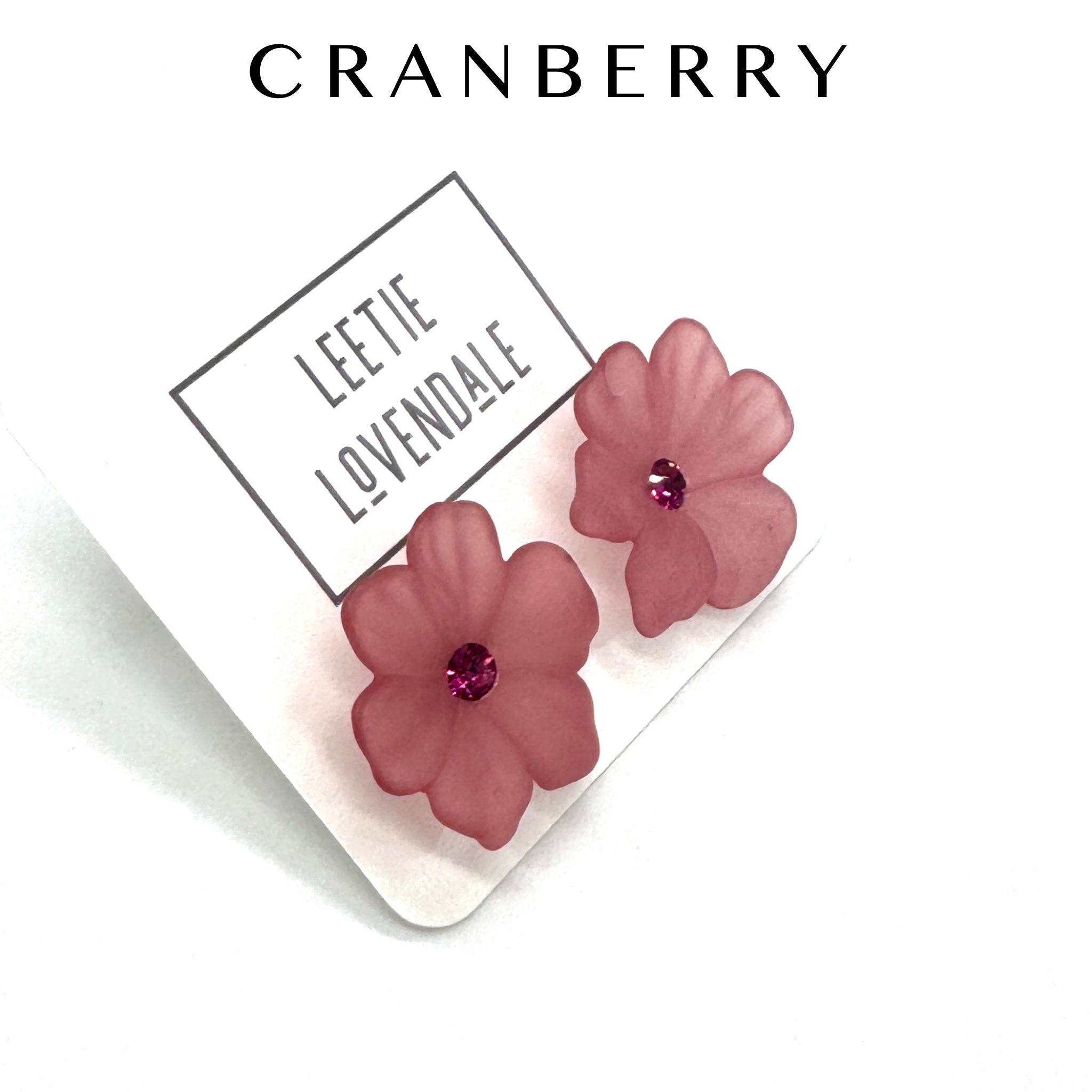 Jumbo Crystal Bloom Stud Earrings