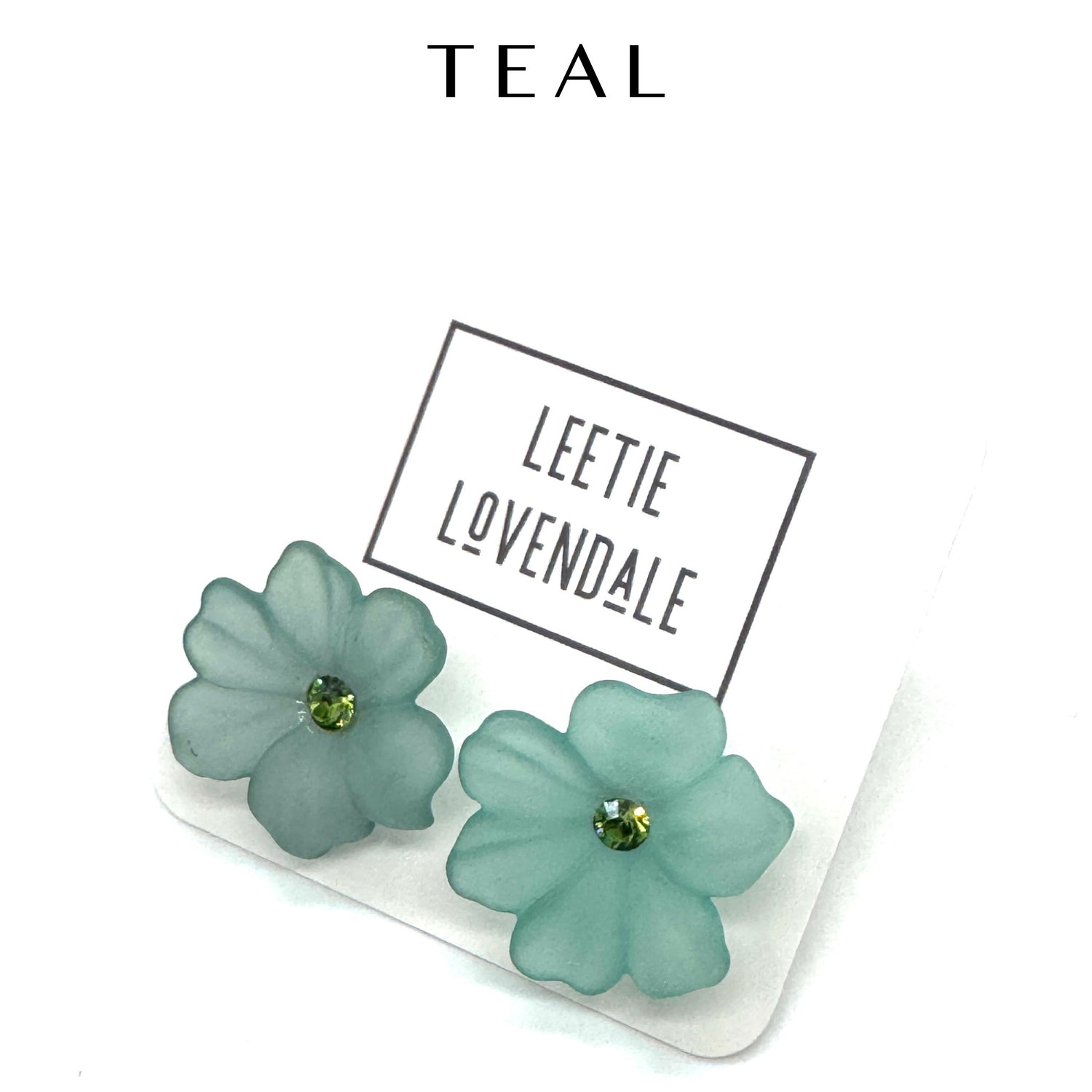 Jumbo Crystal Bloom Stud Earrings