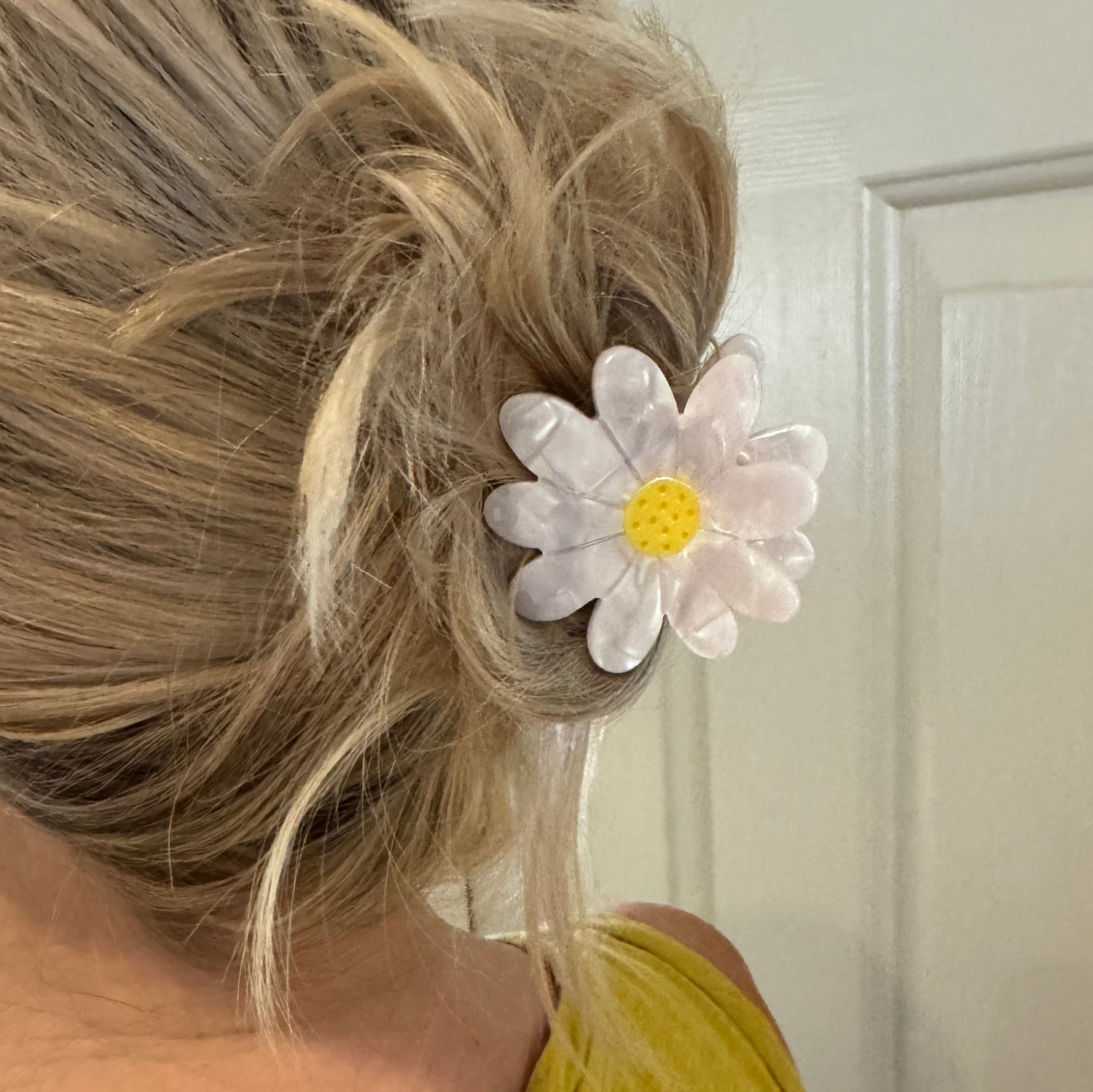 Floral Resin Hair Claw Clips