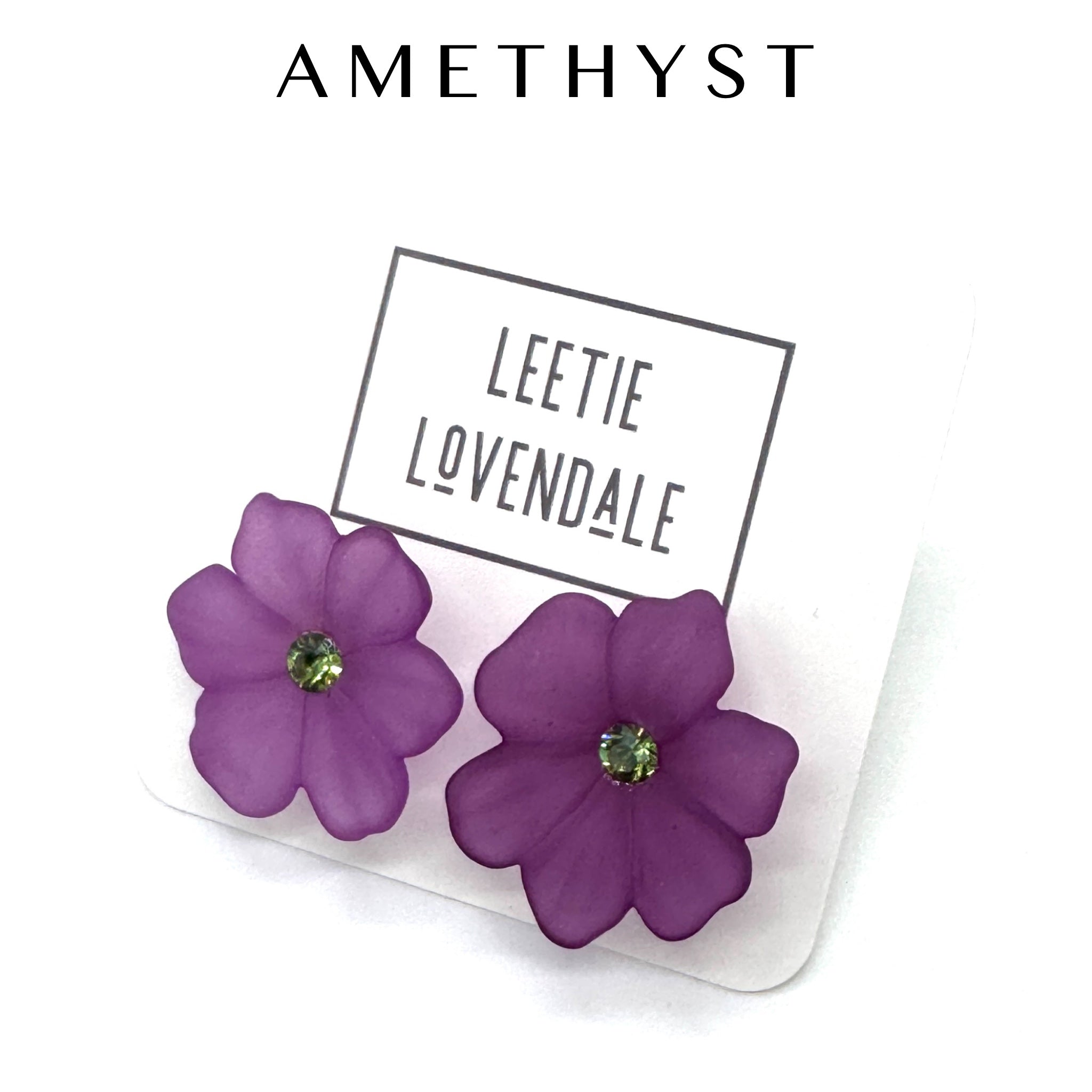 Jumbo Crystal Bloom Stud Earrings