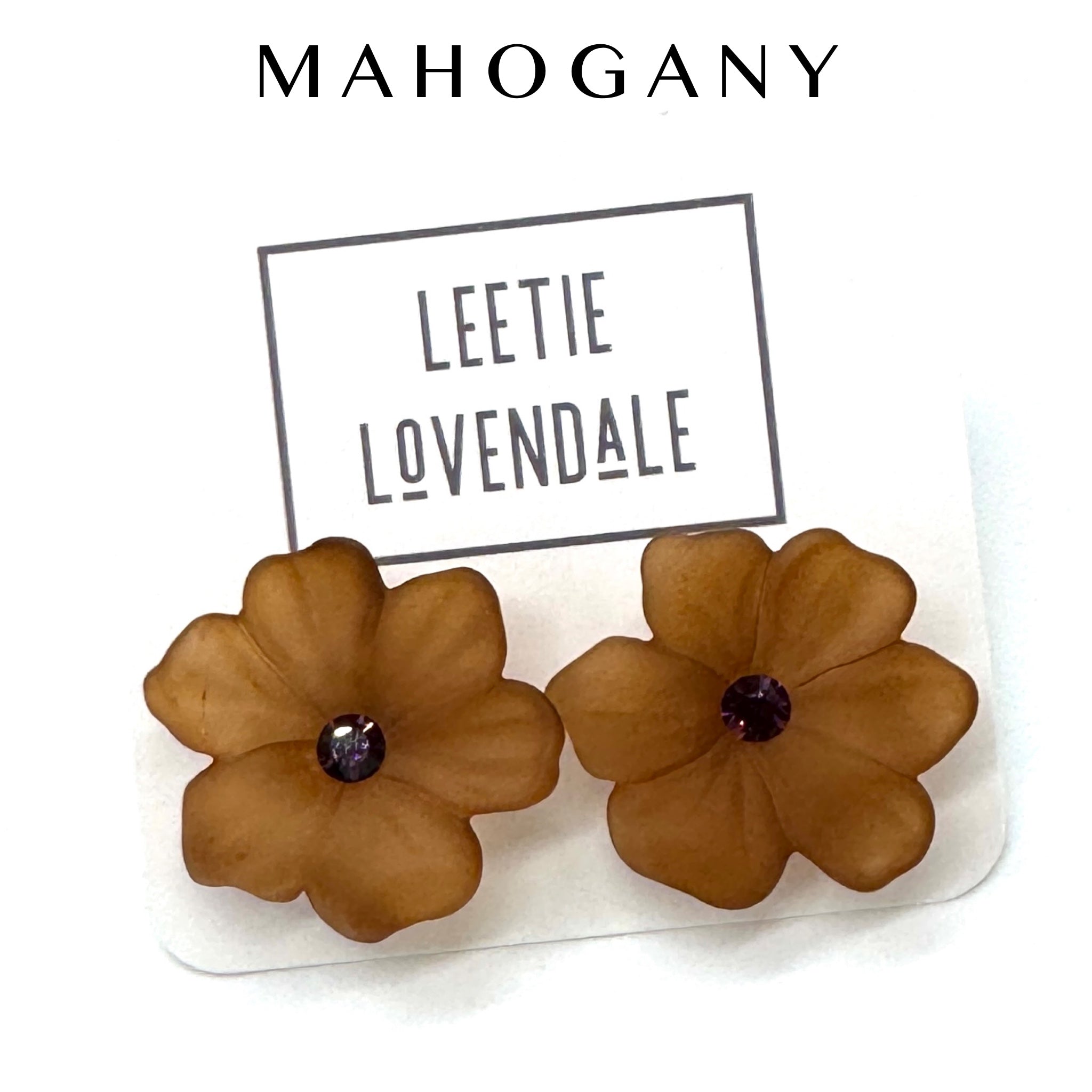 Jumbo Crystal Bloom Stud Earrings