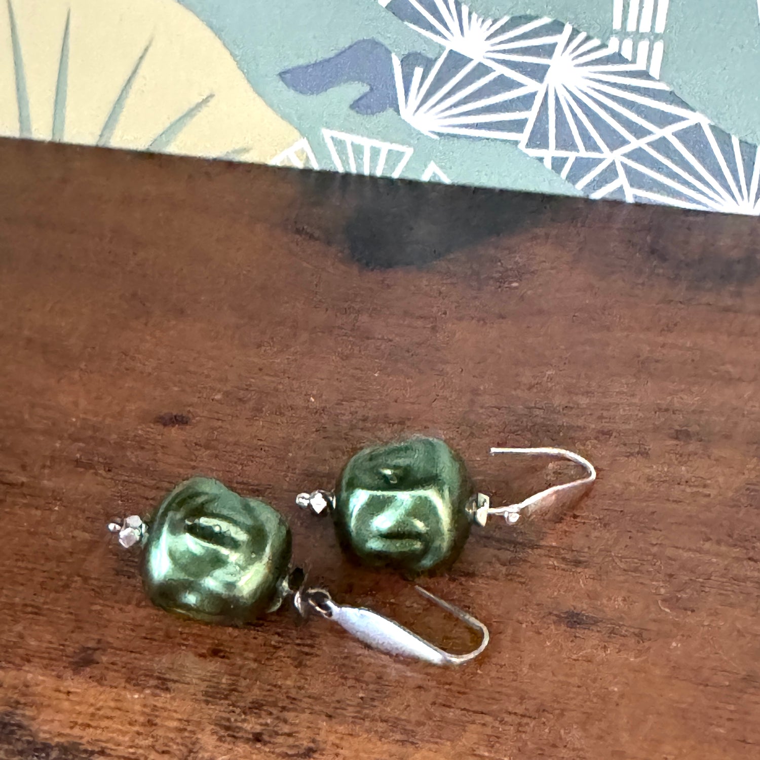 Hollow Evergreen Drop Earrings