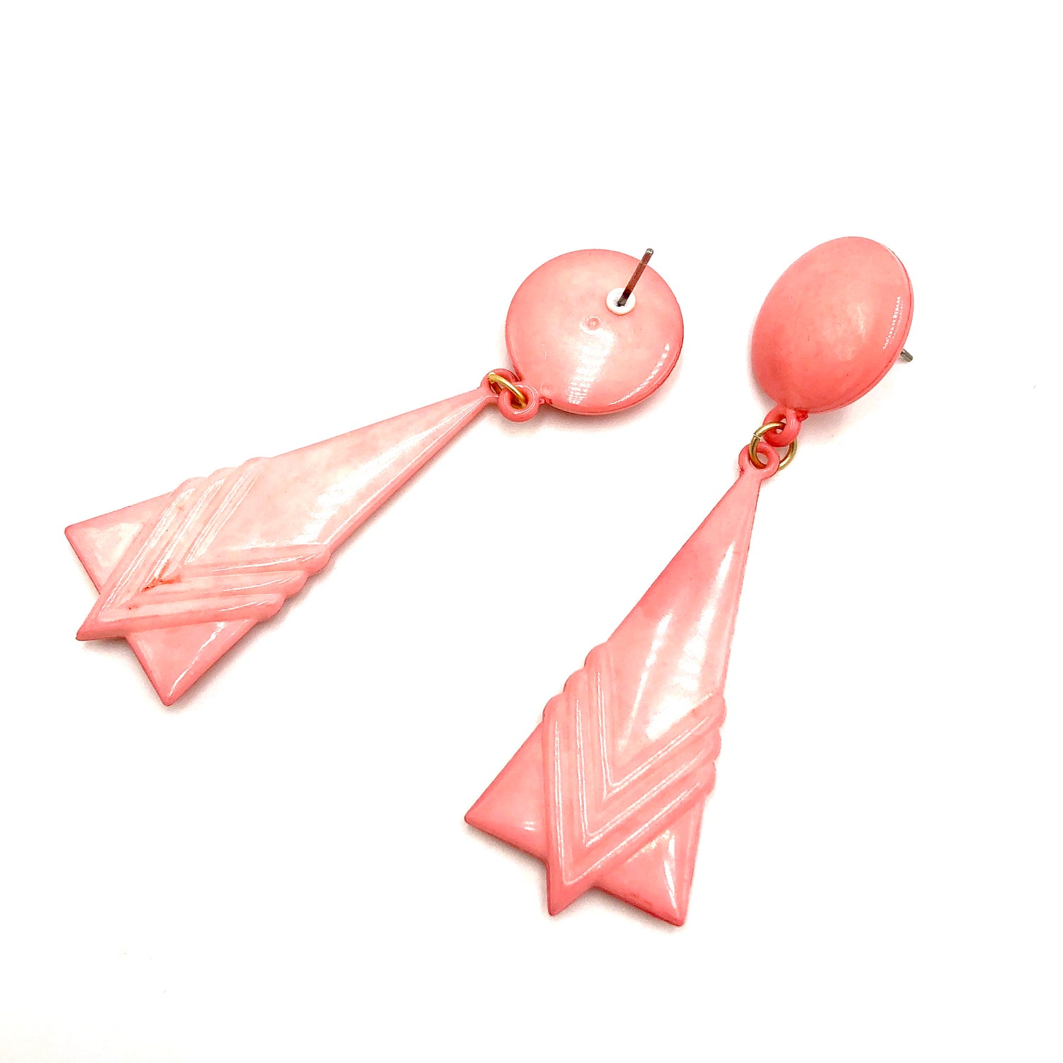 Peach Pink Paris Earrings
