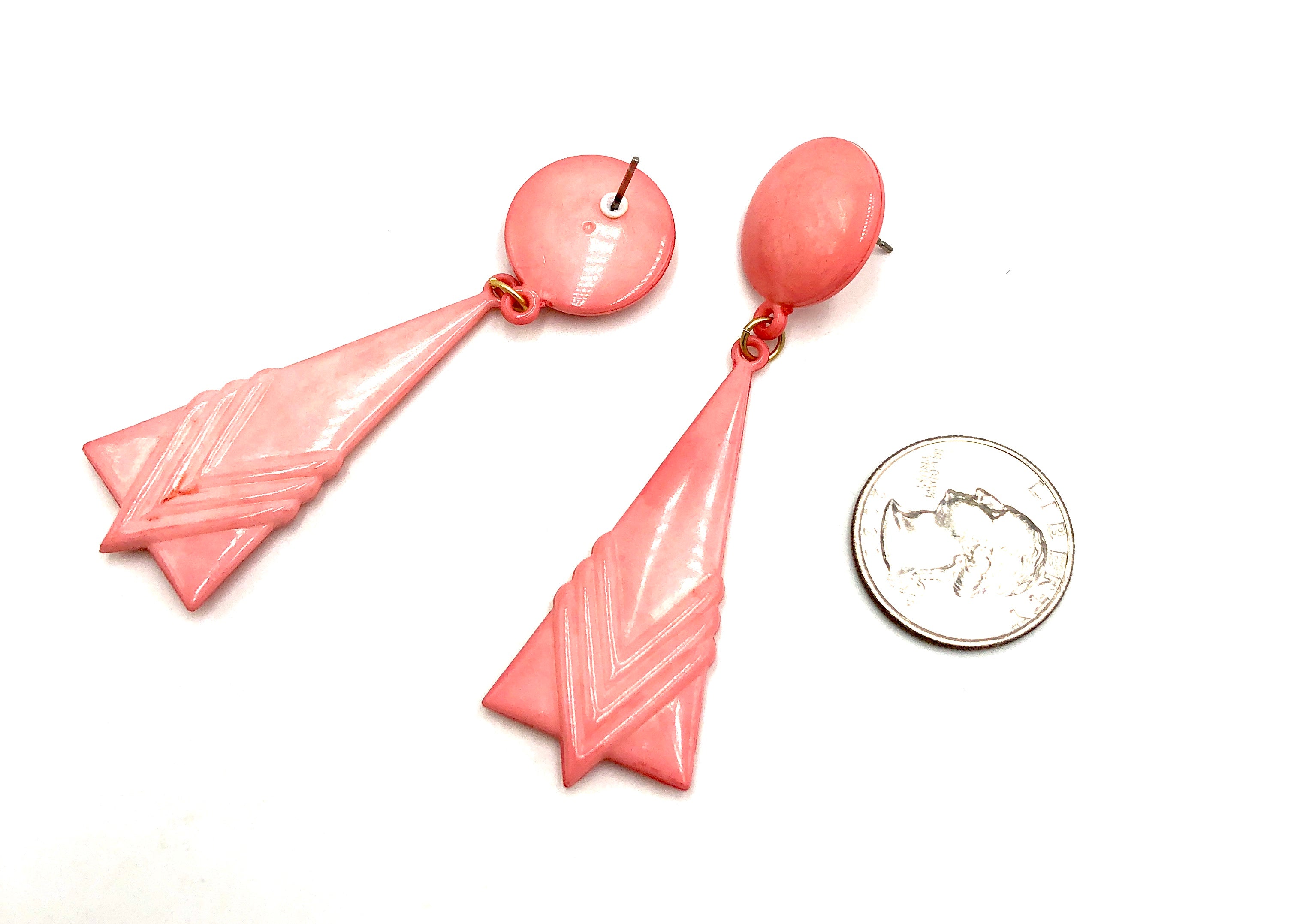 Peach Pink Paris Earrings