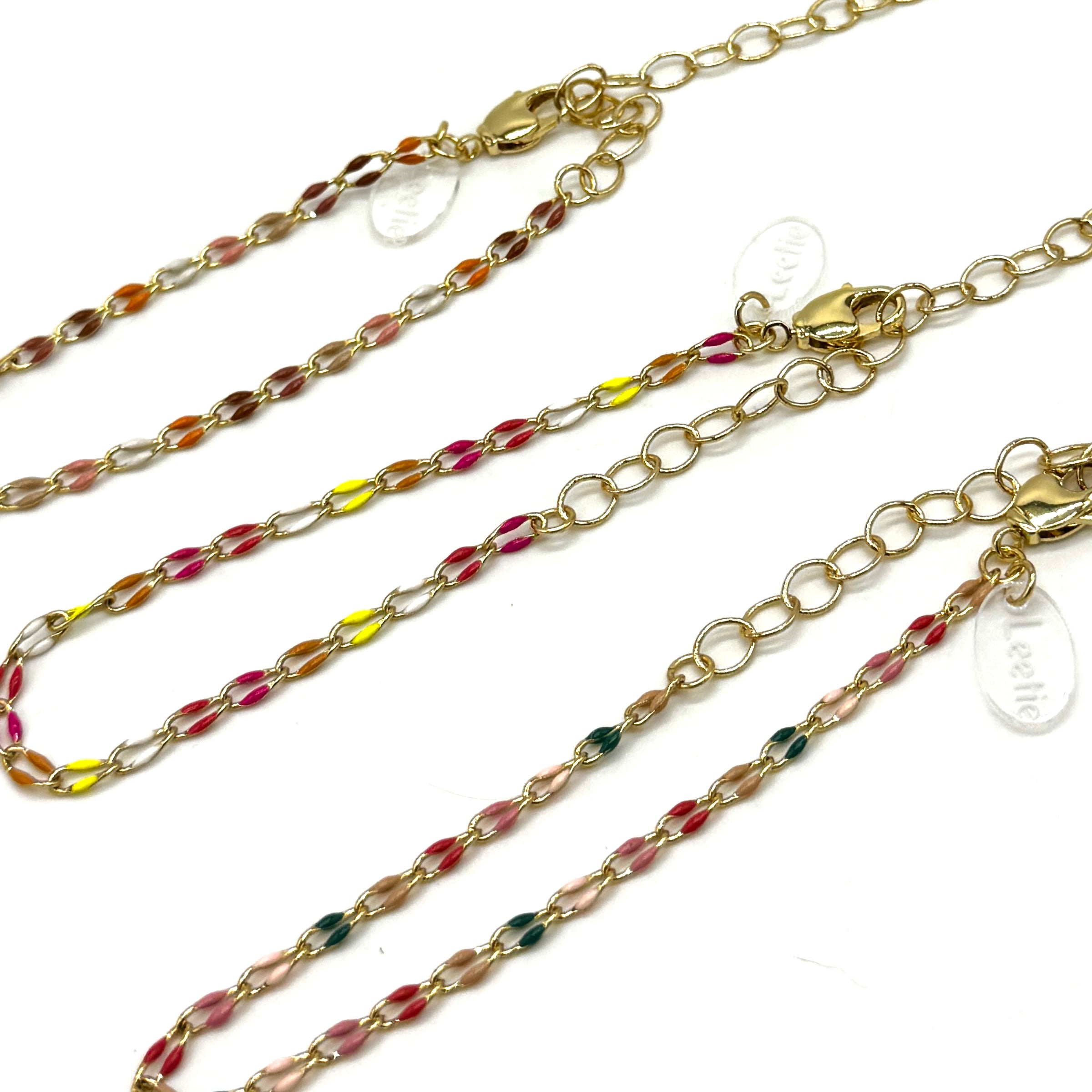 Let’s Mingle Enamel Chain Necklace - 3 colors!