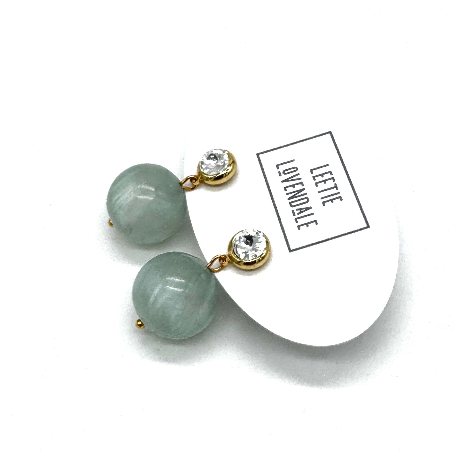 Sea Mist Bling Earrings
