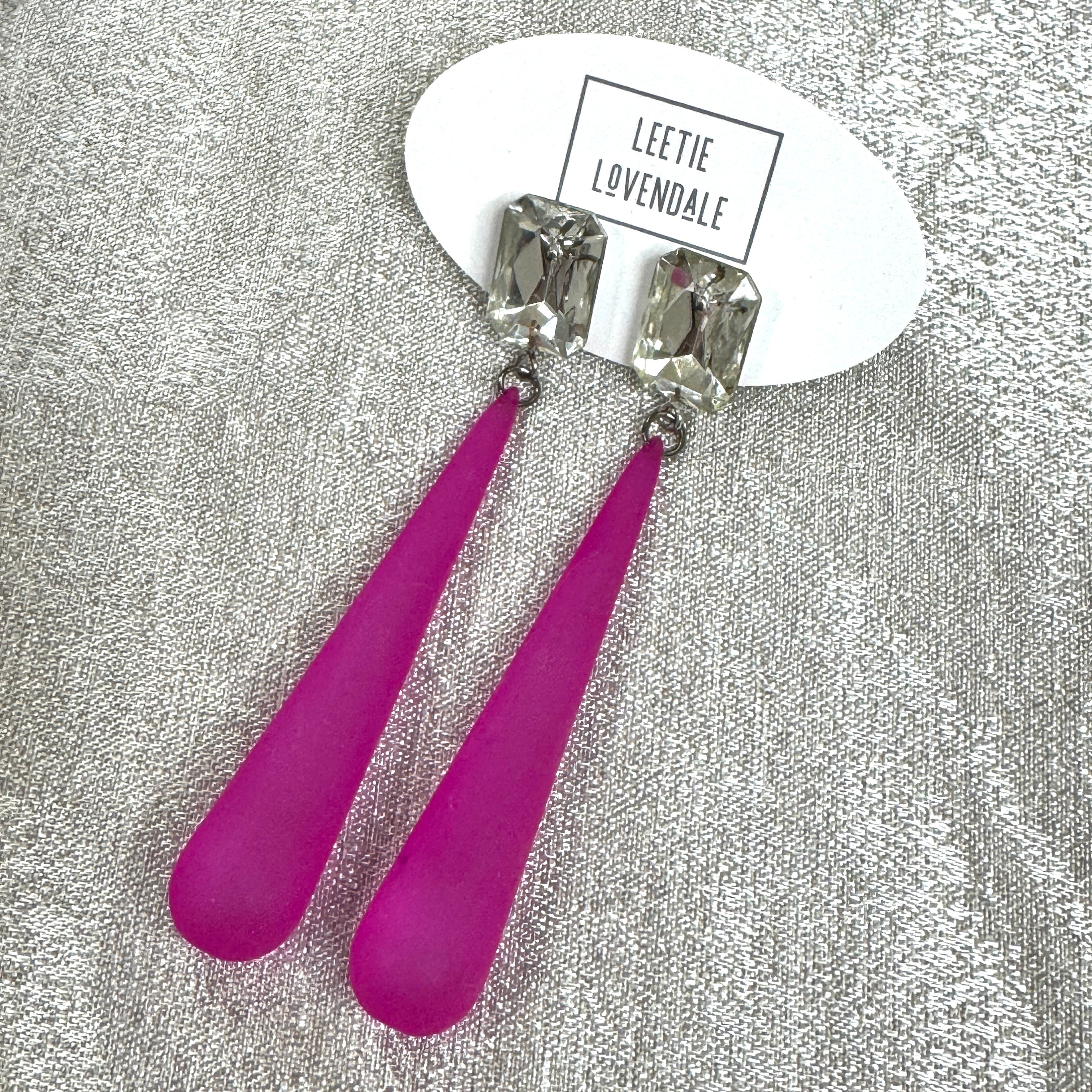 Shine On Statement Teardrop Earrings