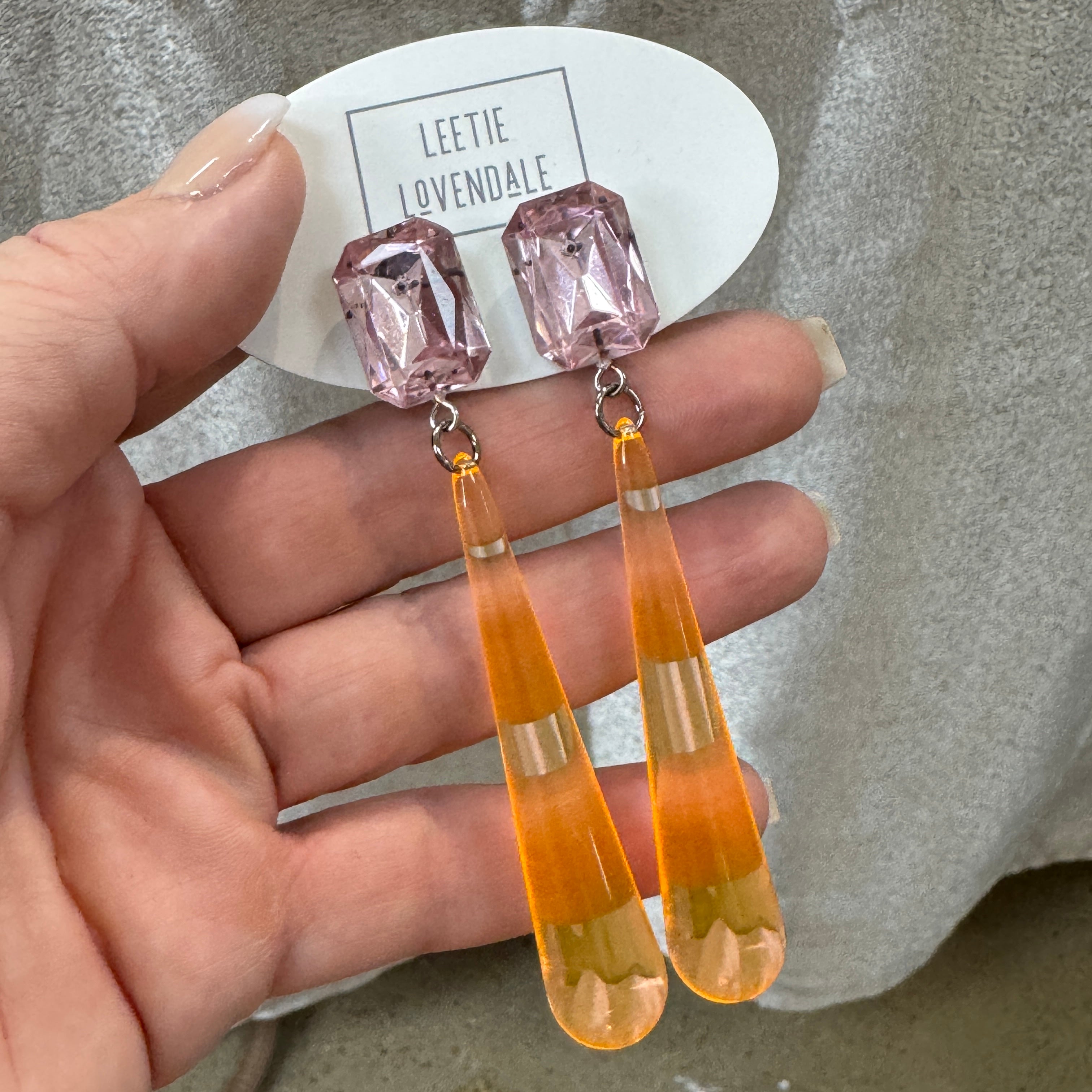 Shine On Statement Teardrop Earrings