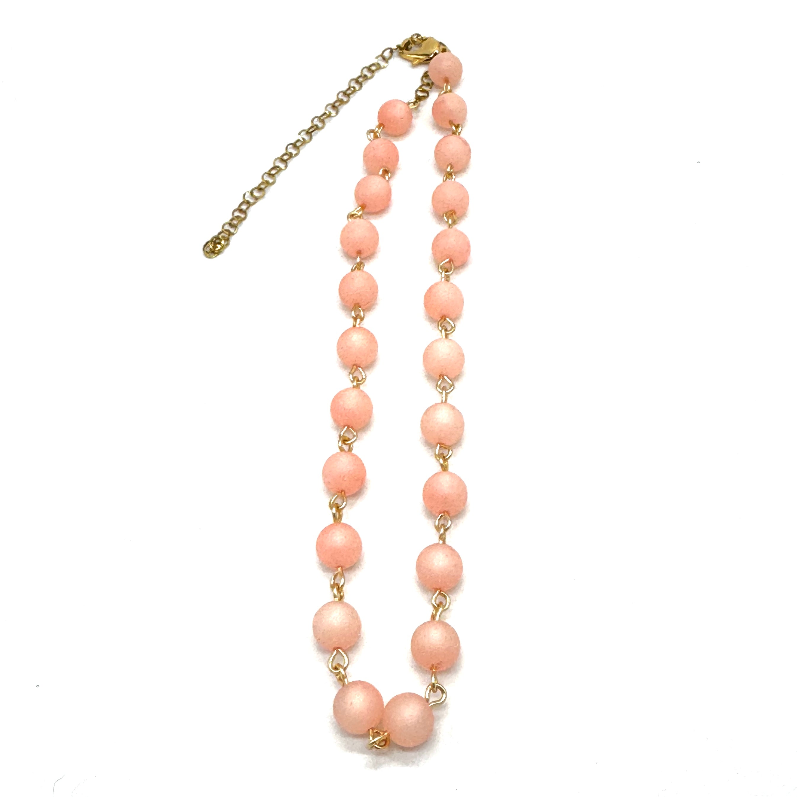 Pink Matte Moonglow Amelia Necklace